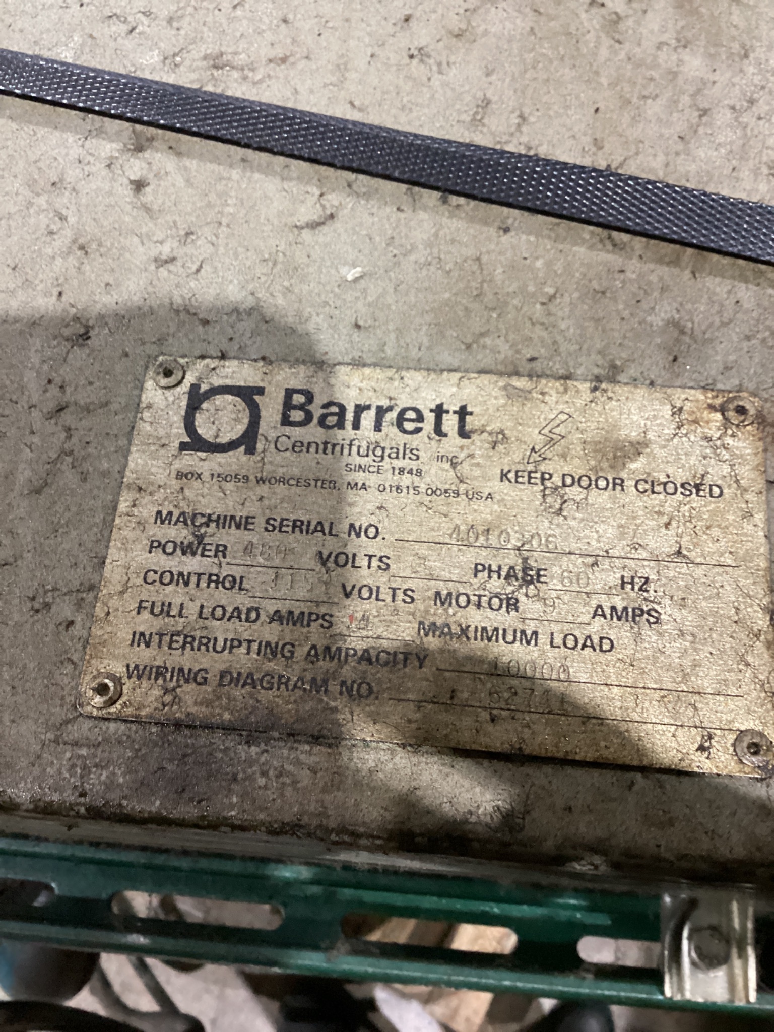BARRET 401 Chip Spinner USED 5