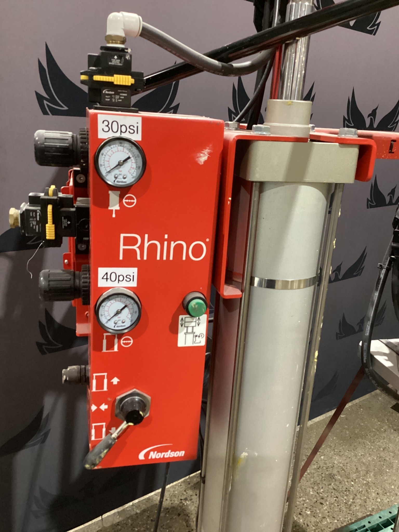 NORDSON 1617019 Rhino XD3 Bulk Unloader System USED - No follower plate 1