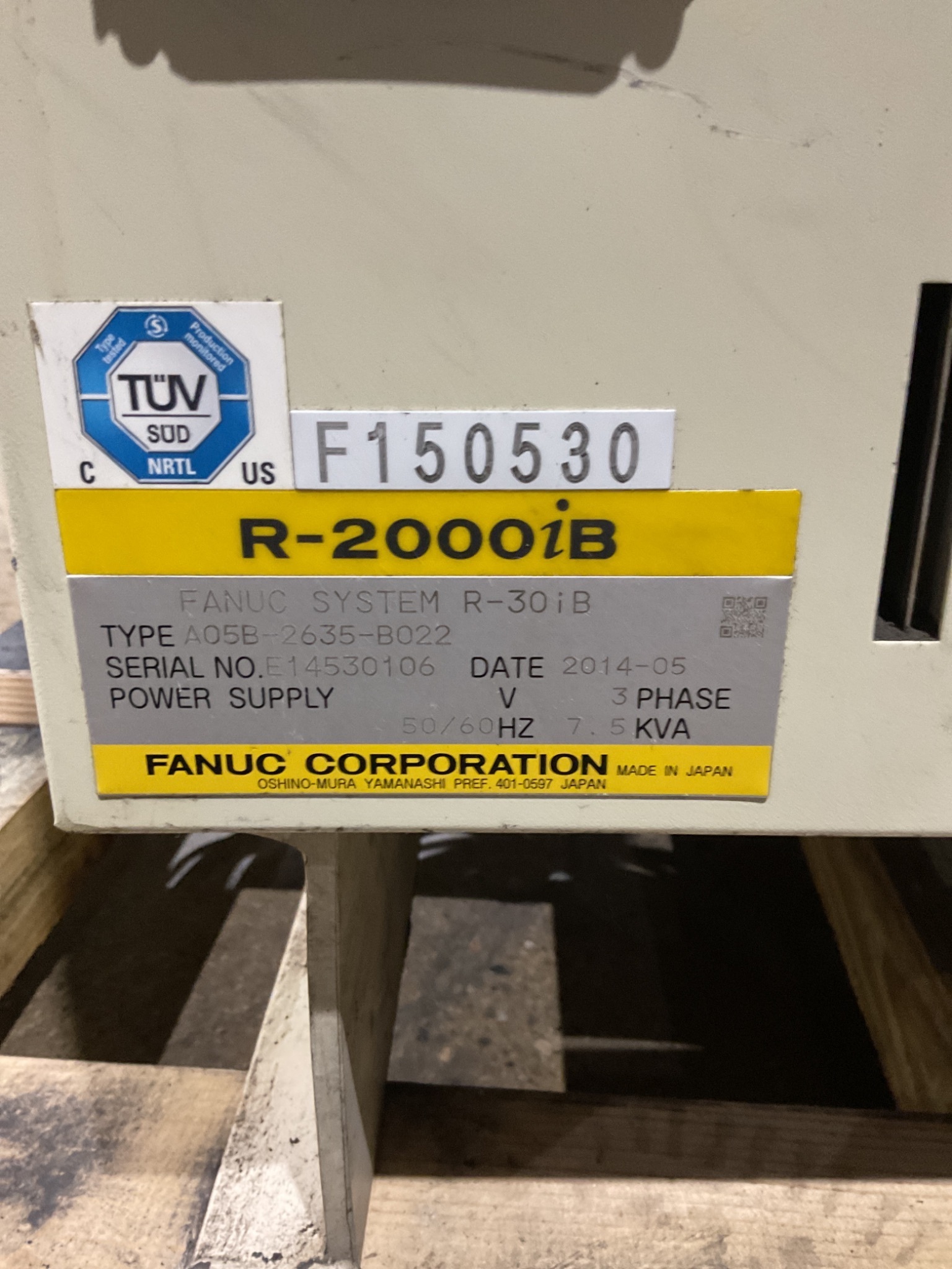 FANUC R-2000iB/210F Complete w/ R-30iB Controls 2014 USED 9