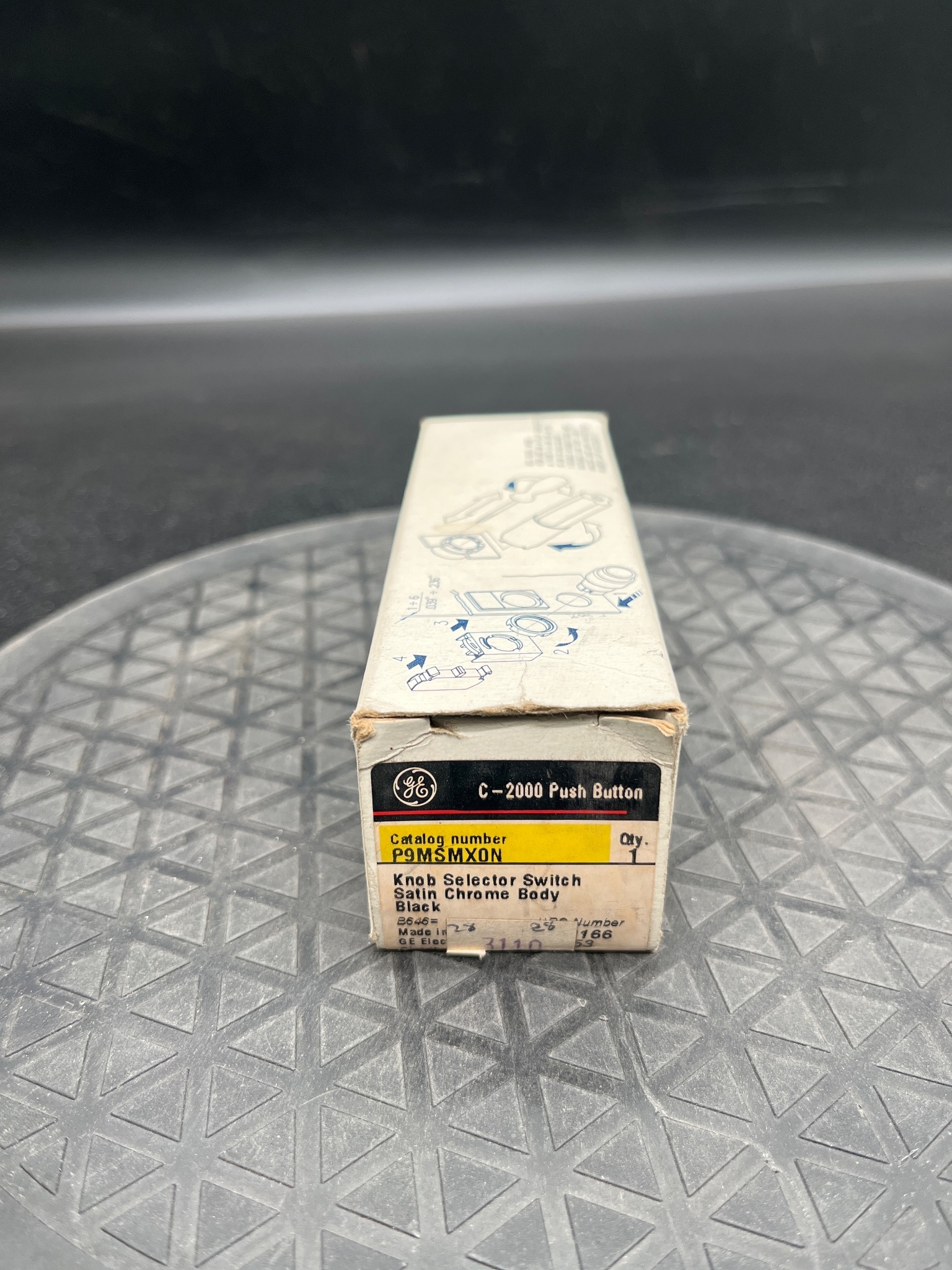 GENERAL ELECTRIC P9MSMXON Knob Selector Switch NEW 0
