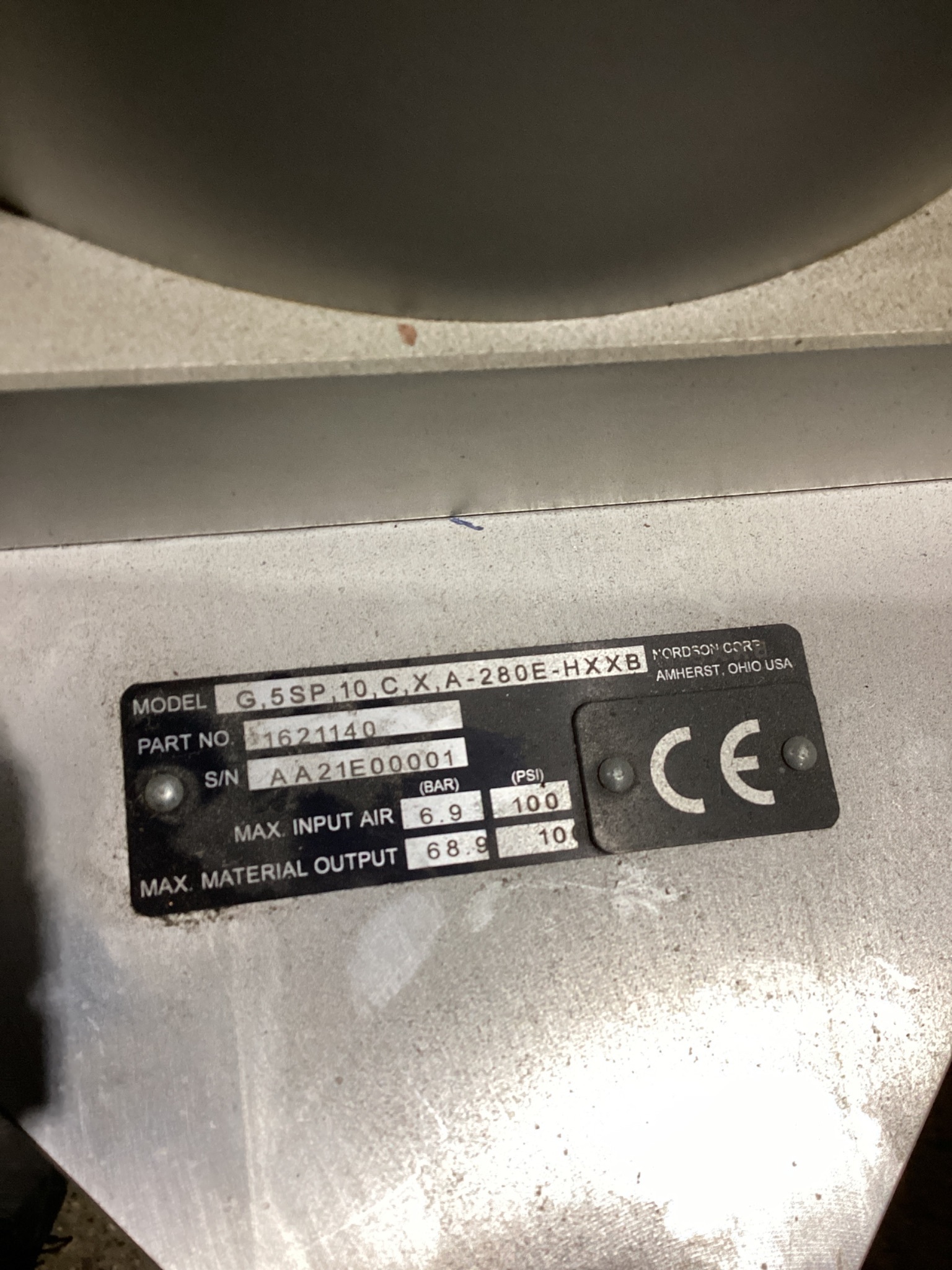 NORDSON 1621140 Bulk Unloader System PARTS ONLY 4