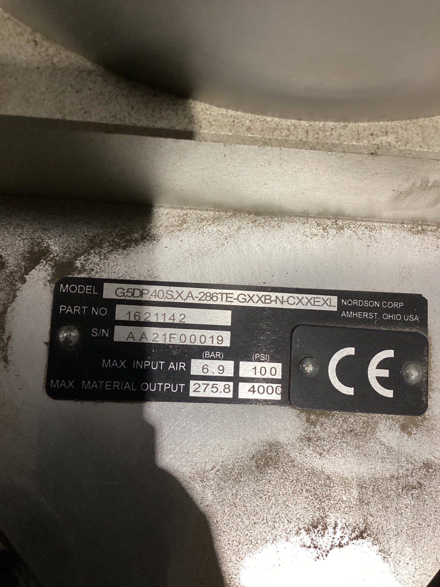 NORDSON 1621142 Bulk Unloader System PARTS ONLY 5