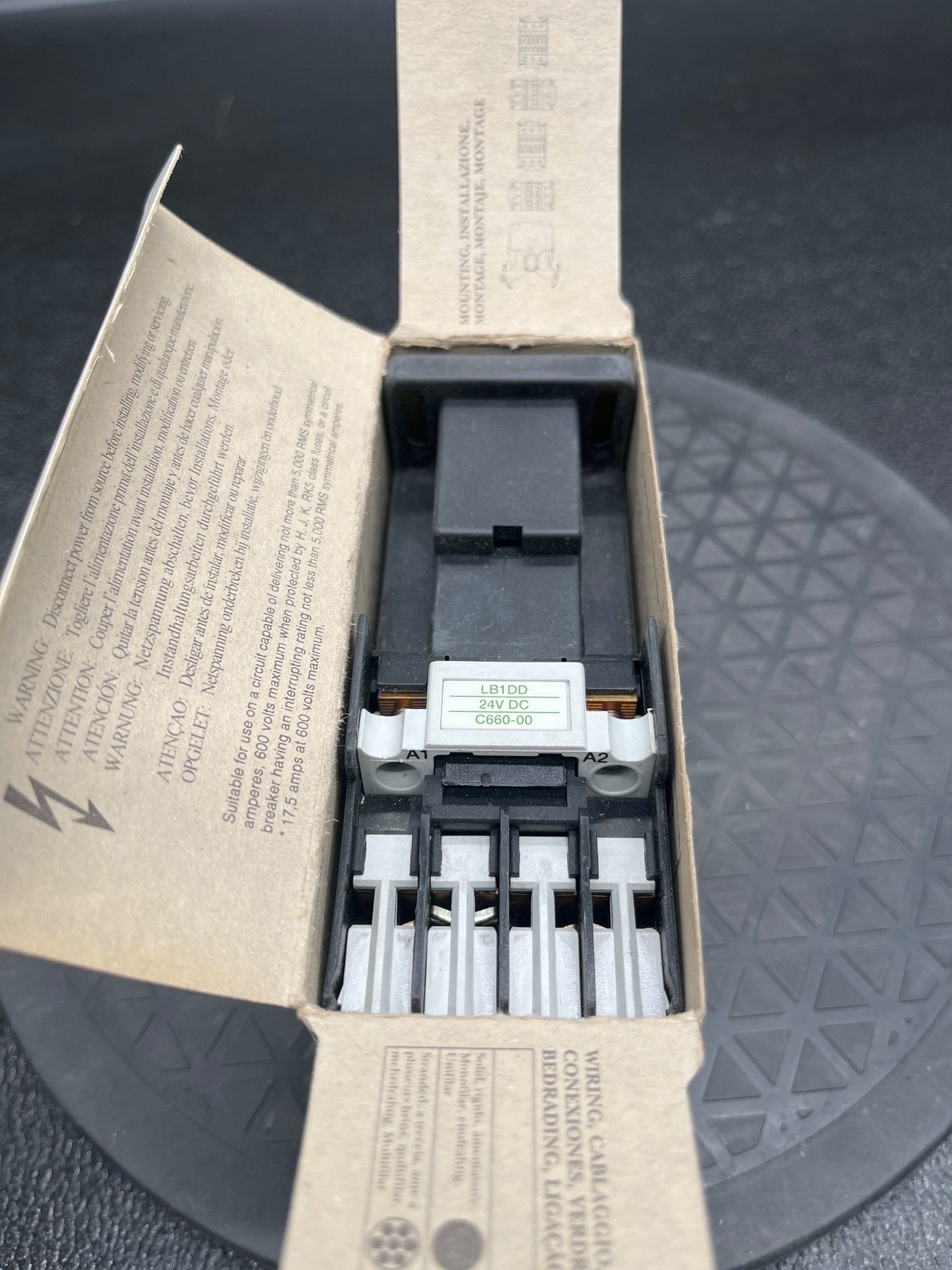 GENERAL ELECTRIC RL4RD031TD Auxiliary Relay 24V 3NO-1NC NEW 5