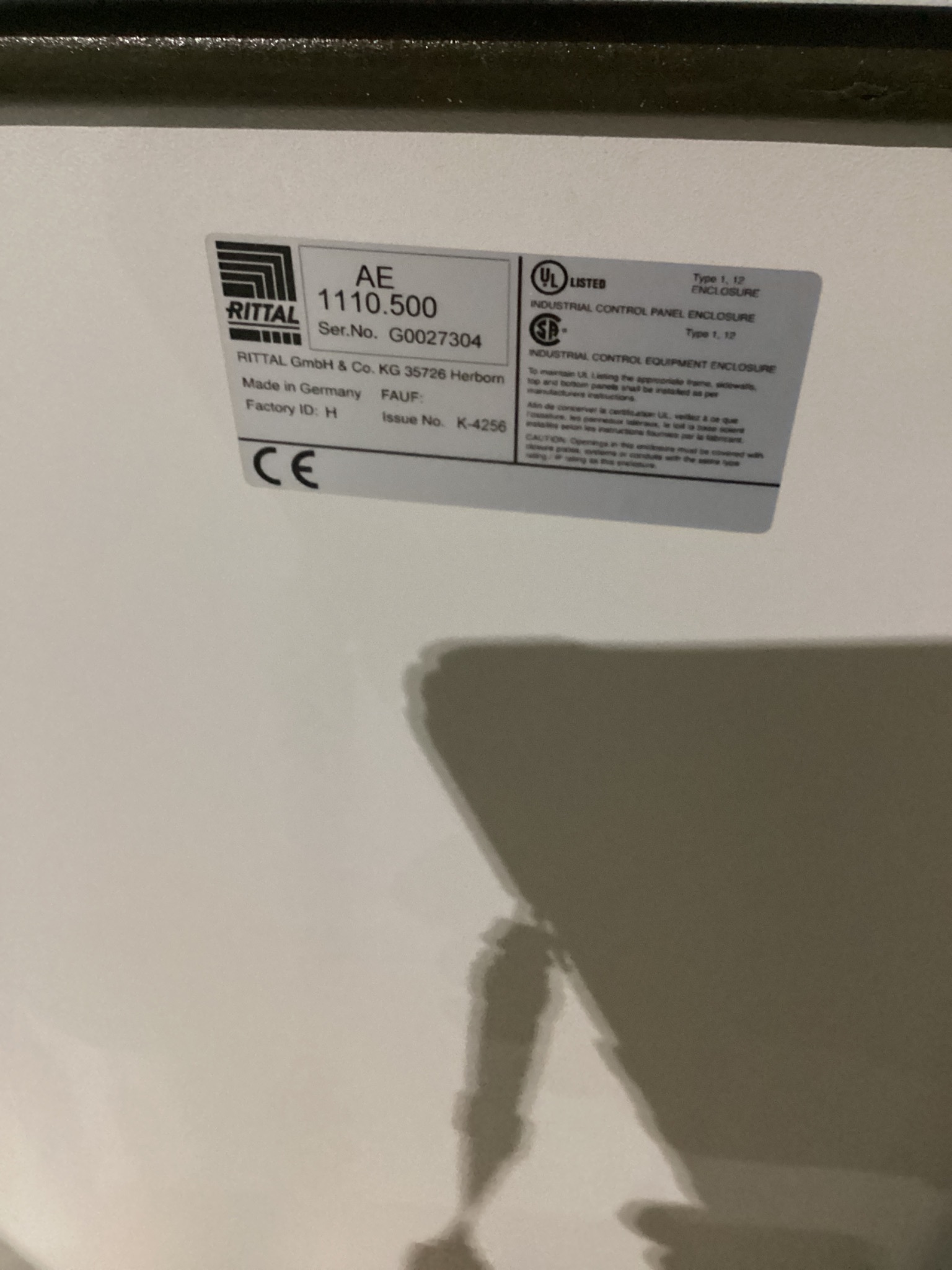 RITTAL AE 1110.500 Wall-Mount Enclosure NEW OPEN BOX 2