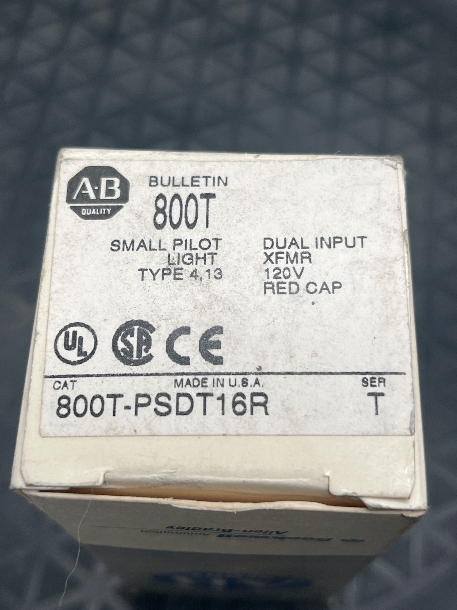 ALLEN BRADLEY 800T-PSDT16R Push Button Operator NEW 5