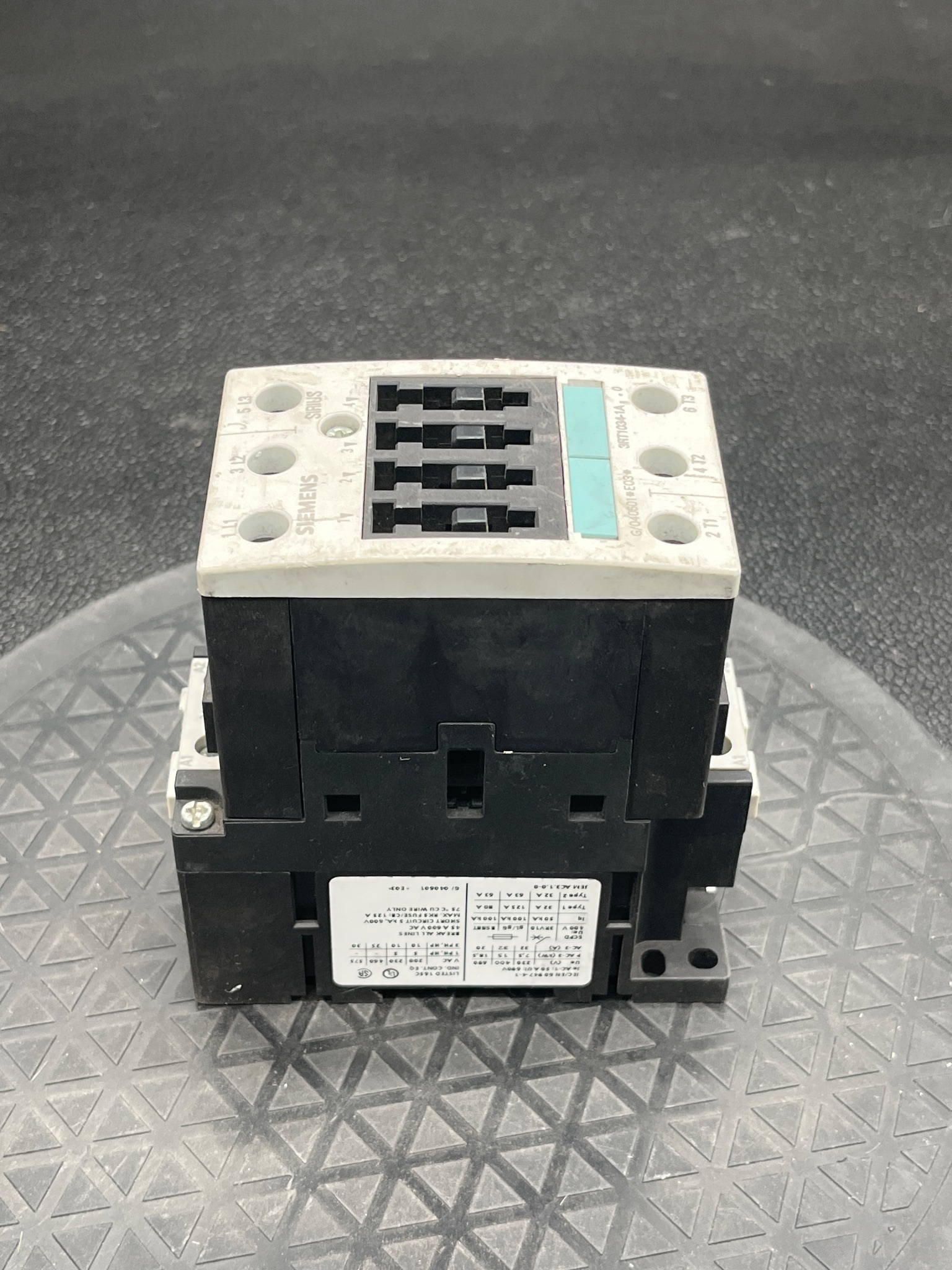 SIEMENS 3RT1034-1AC20 Contactor USED 1