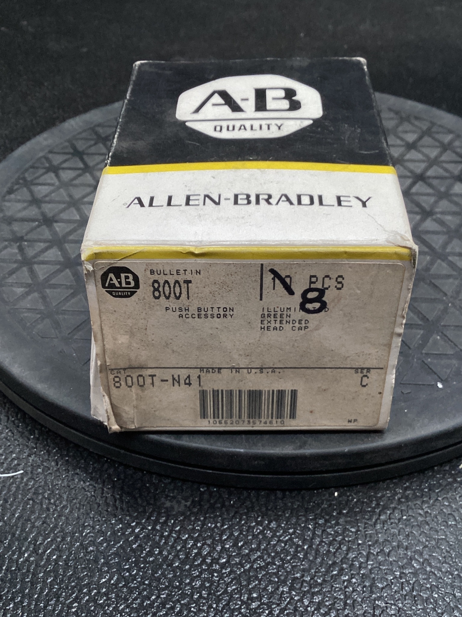 ALLEN BRADLEY 800T-N41 Extended Green Head Cap NEW (8 Pack) 4