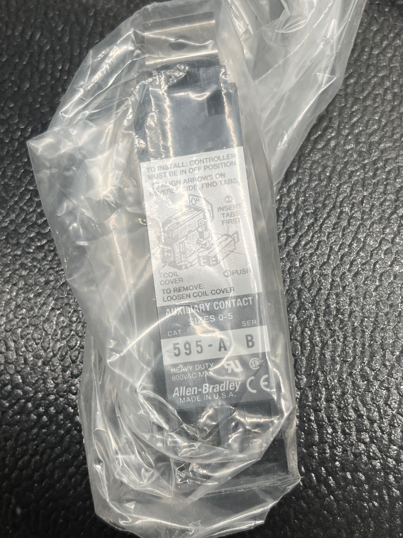ALLEN BRADLEY 595-A Auxiliary Contact NEW 4
