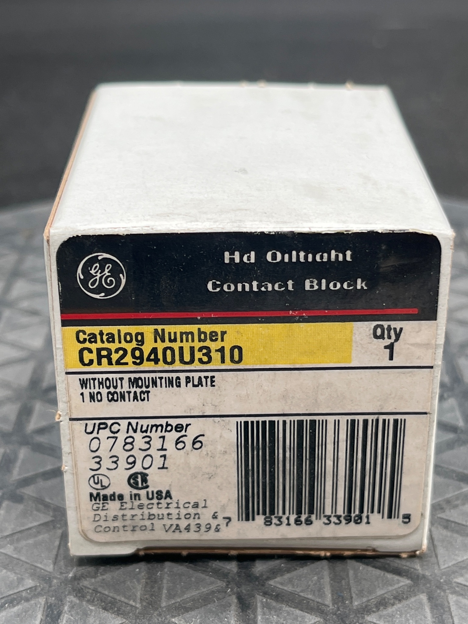 GENERAL ELECTRIC CR2940U310 Contact Block NEW 4