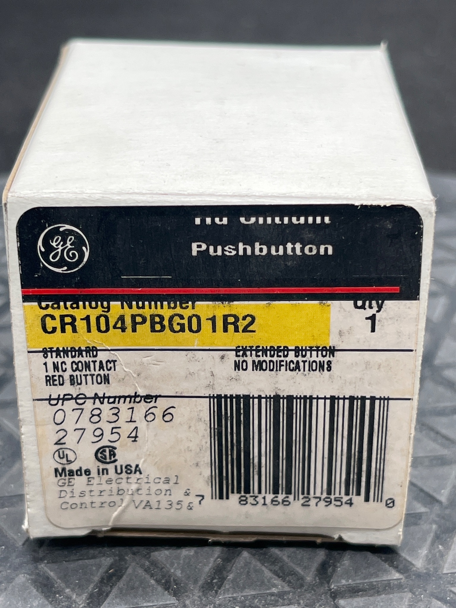 GENERAL ELECTRIC CR104PBG01R2 Red Pushbutton NEW 4