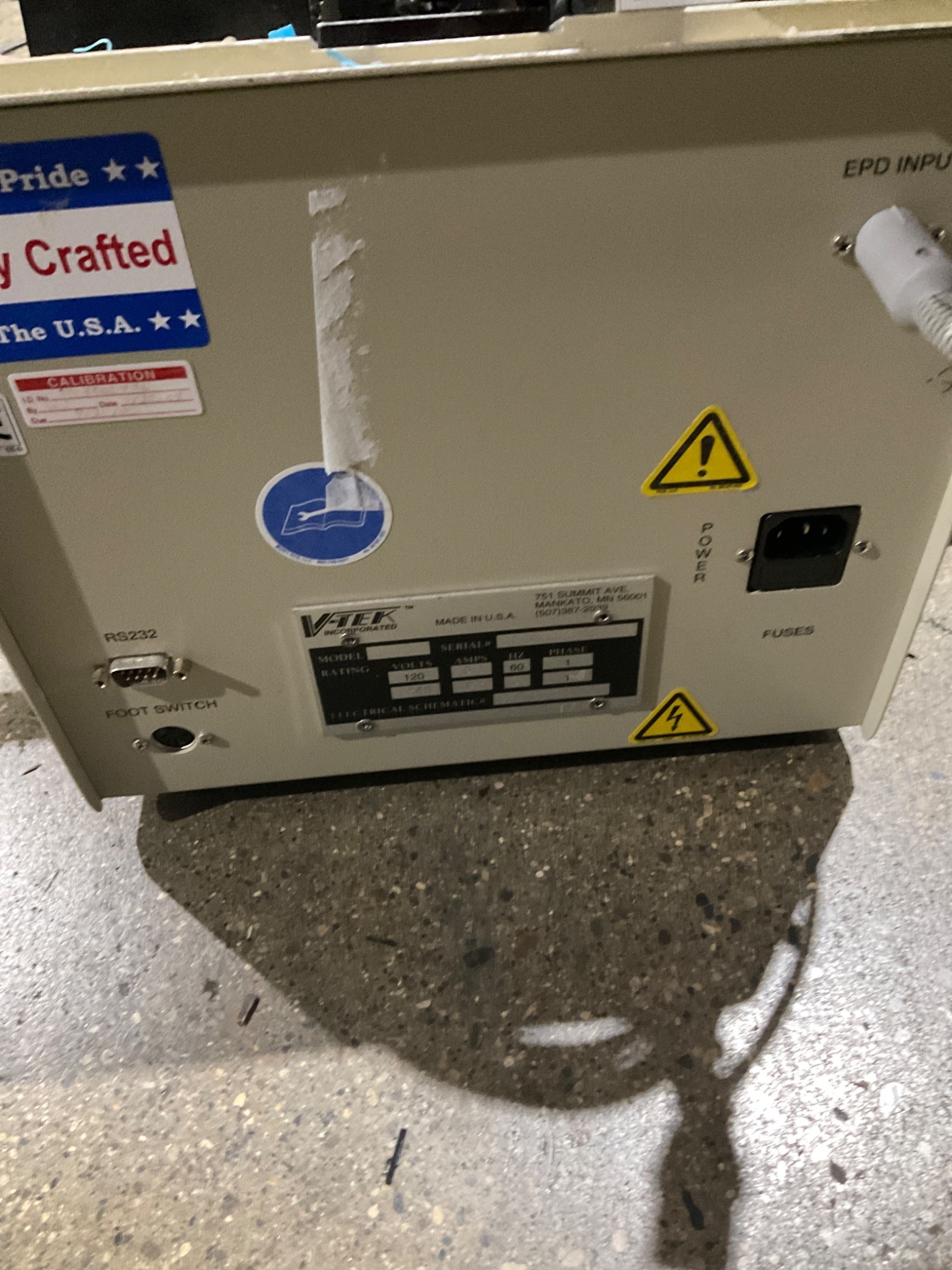 V-TEK VERSA-II Parts Counter USED 6