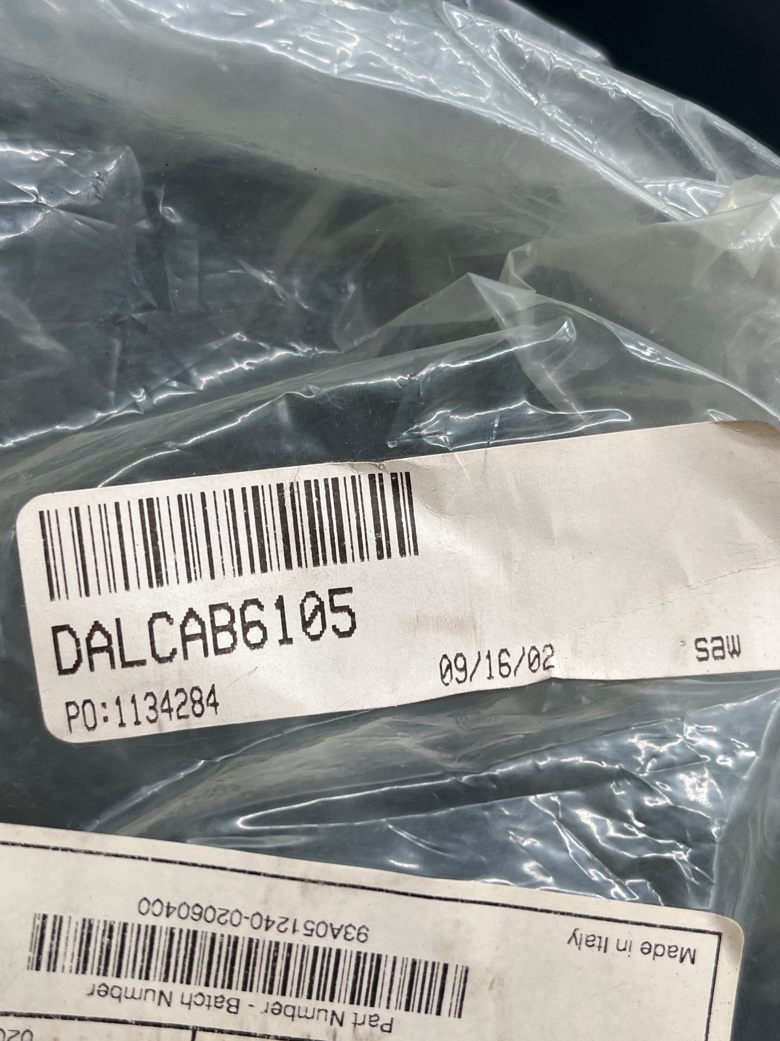 DATALOGIC 93A051240 CAB-6105 Cable M. Slave NEW 3