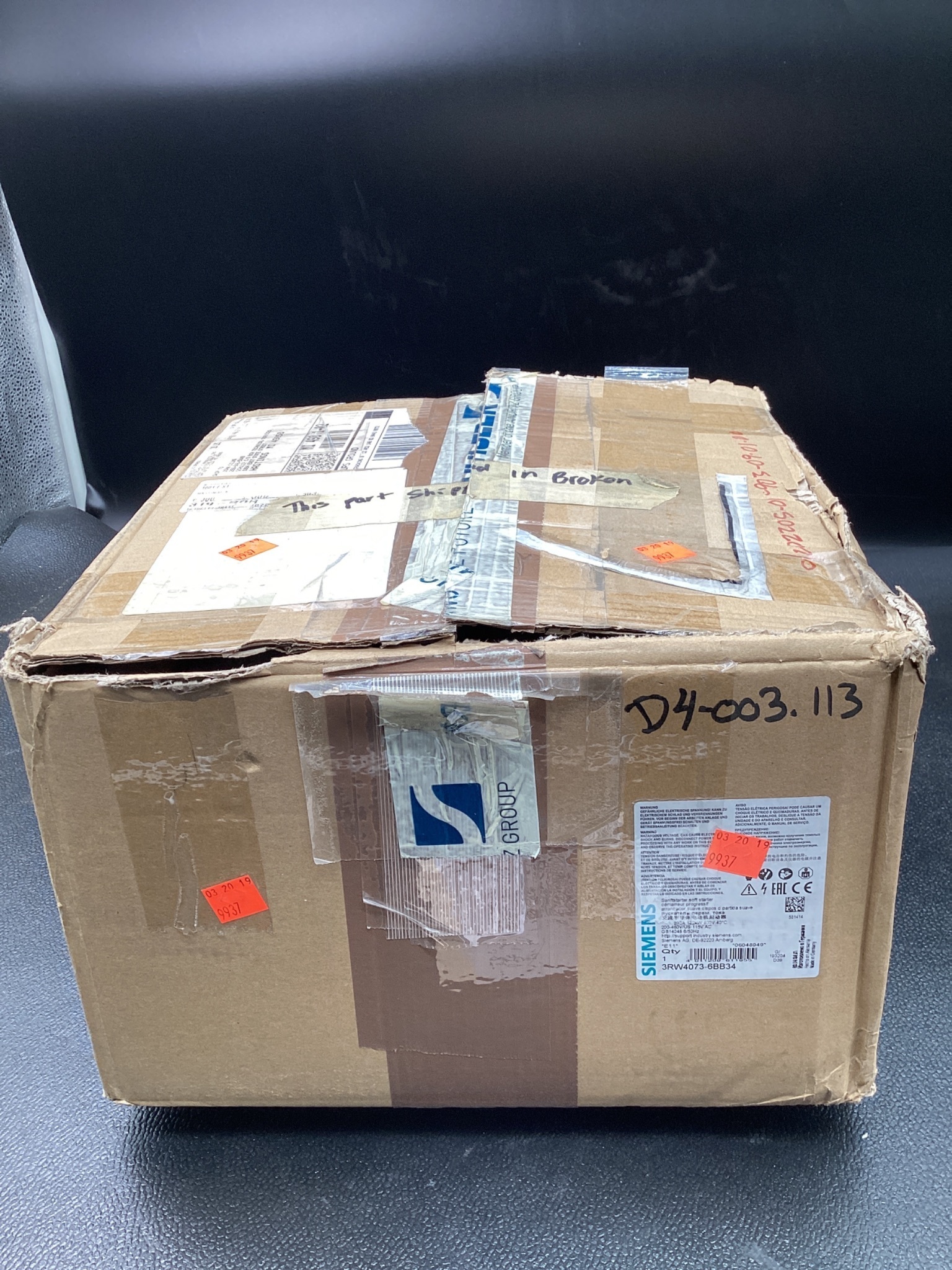 SIEMENS 3RW4073-6BB34 SIRIUS Soft Starter 132kW NEW 4