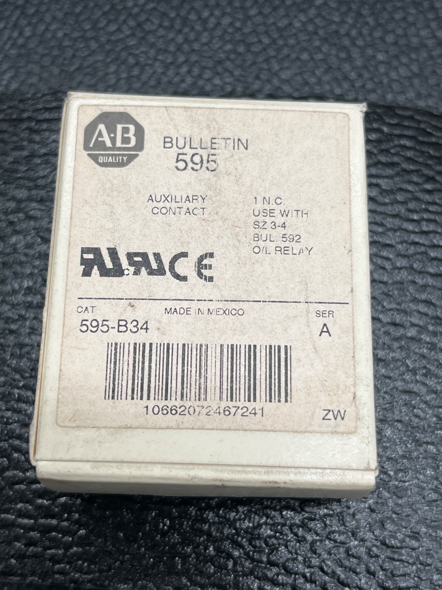 ALLEN BRADLEY 595-B34 Auxiliary Contact NEW 4