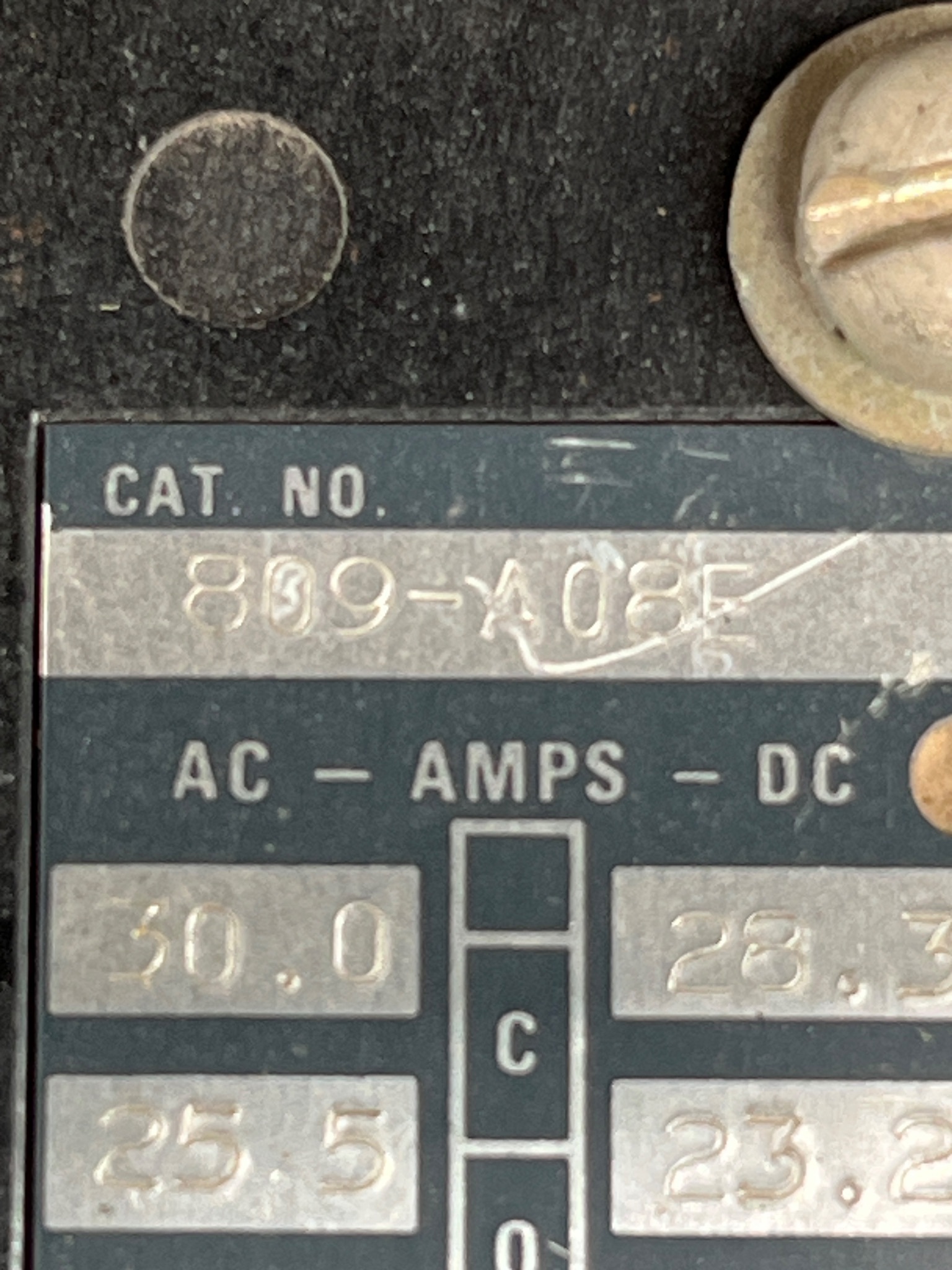 ALLEN BRADLEY 809-A08E Trip Relay USED 5