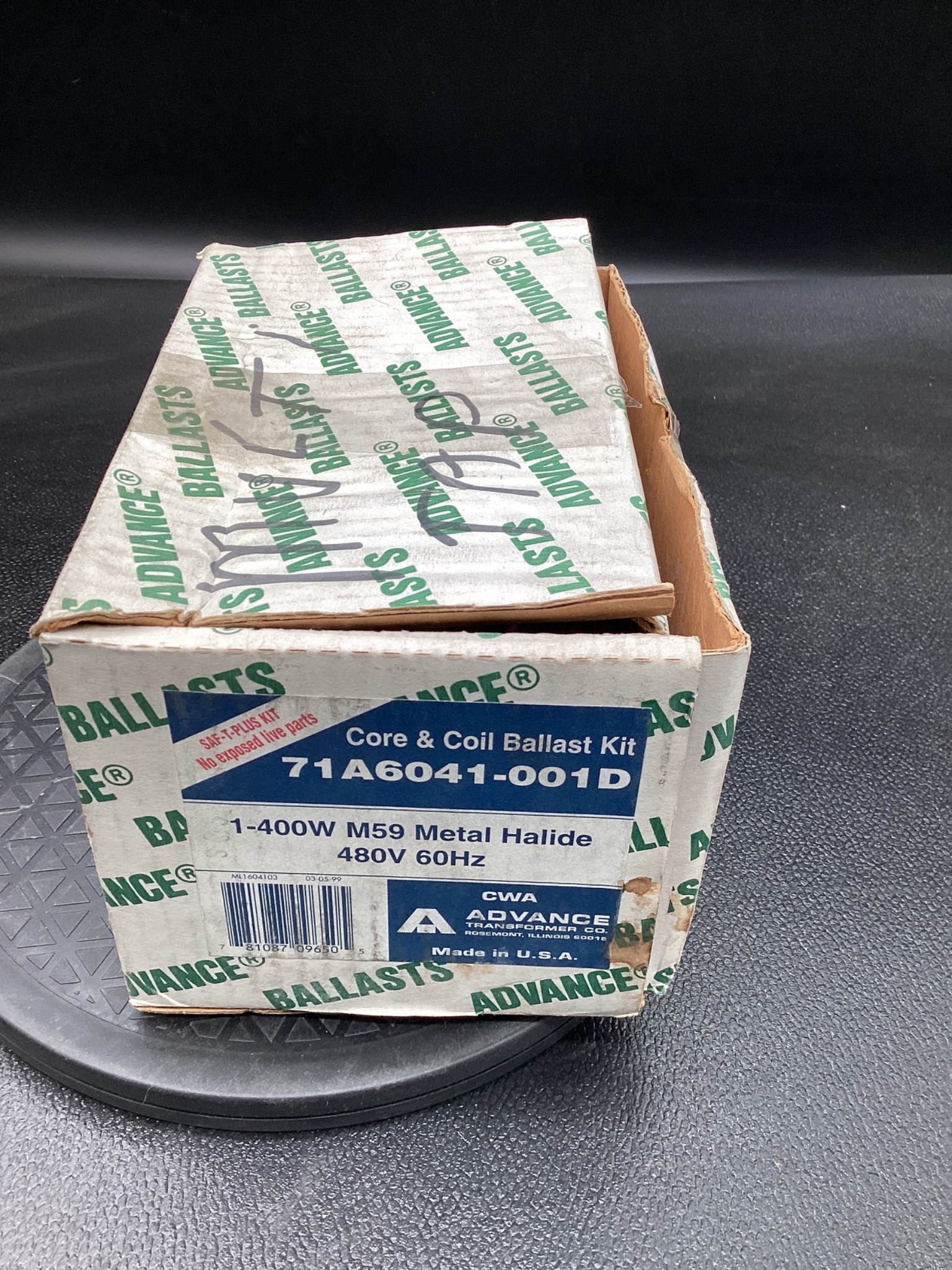 ADVANCE 71A6041-001D Core & Coil Ballast Kit 400W M59 USED 3