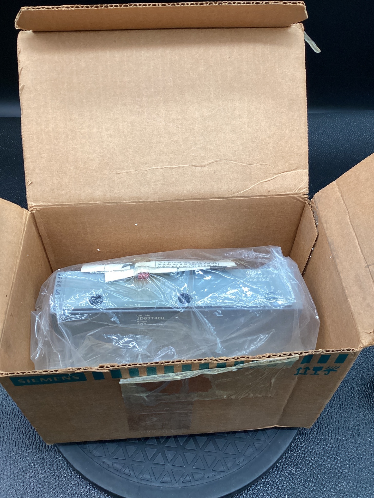 SIEMENS JD63T400 Circuit Breaker Trip Unit 400A 600V NEW 4