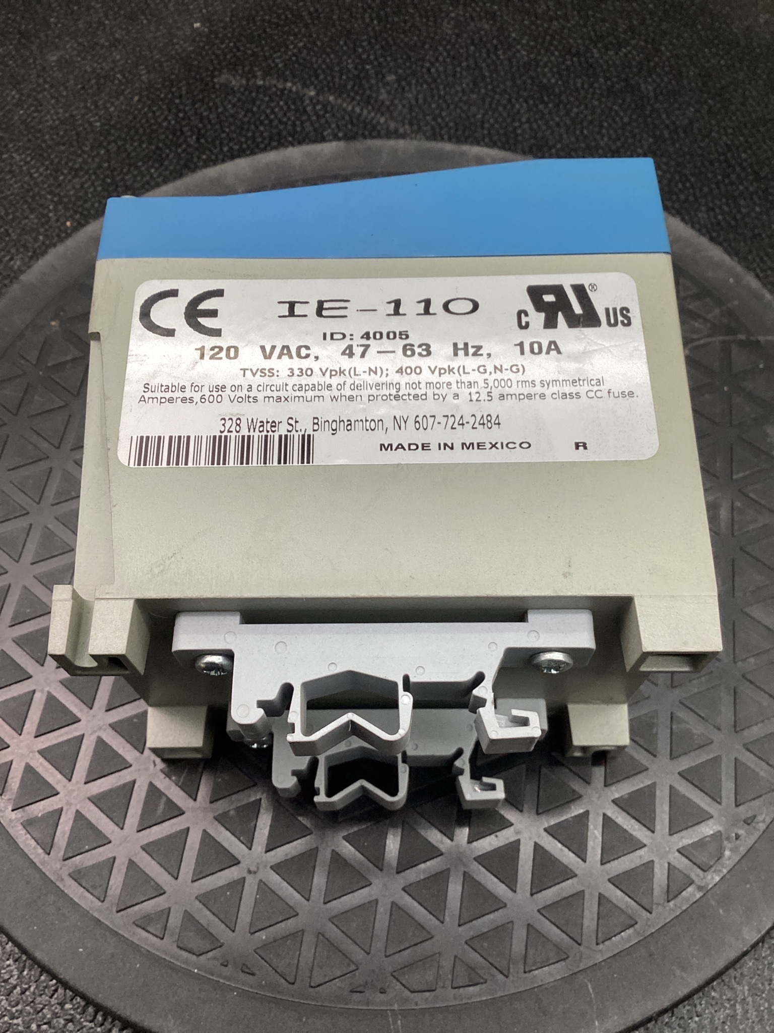 CONTROL CONCEPTS IE-110 Active Tracking Filter 120V 10A USED 4
