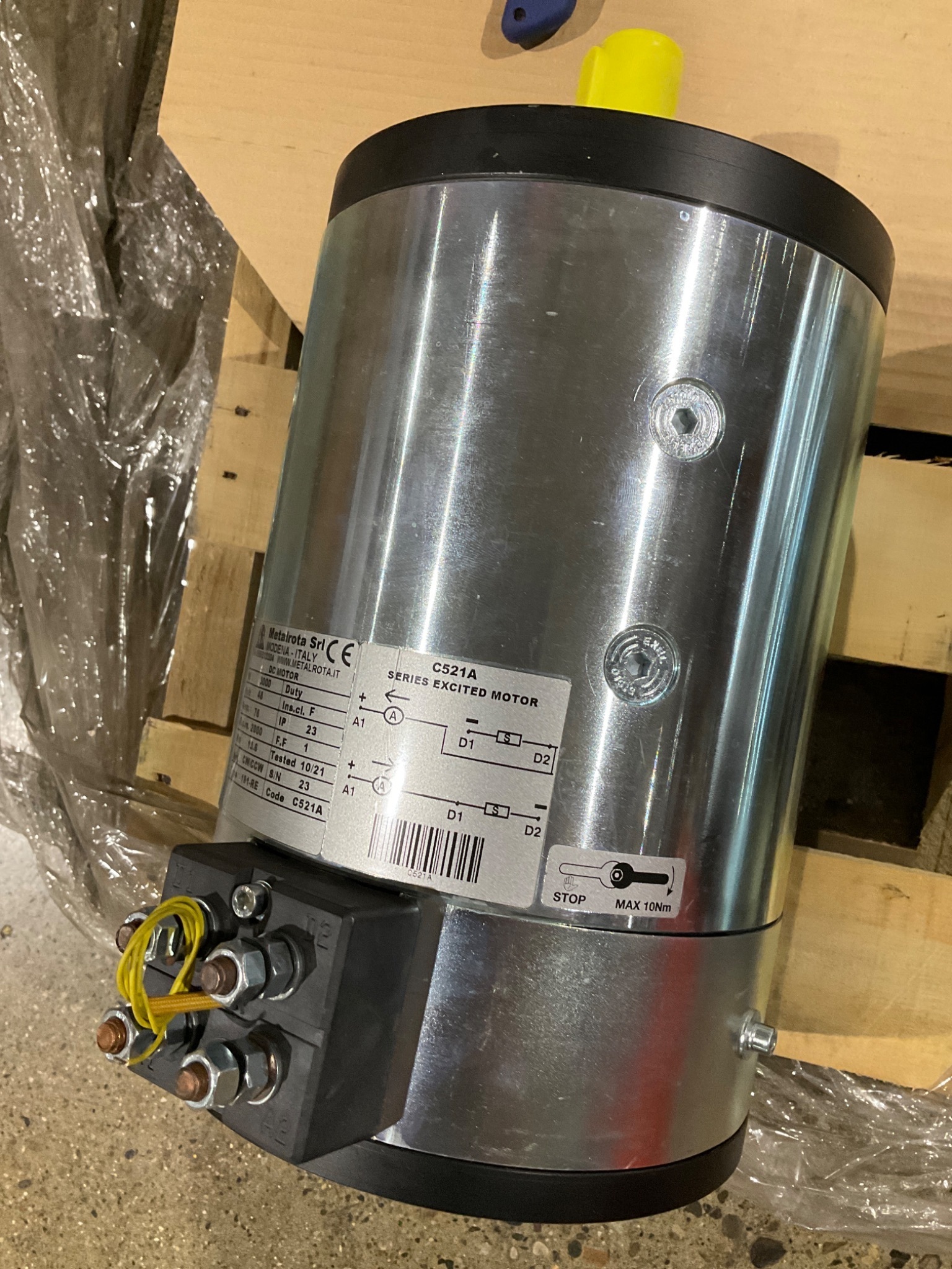 METALROTA 191-RE DC Motor 3000W 48V NEW 4