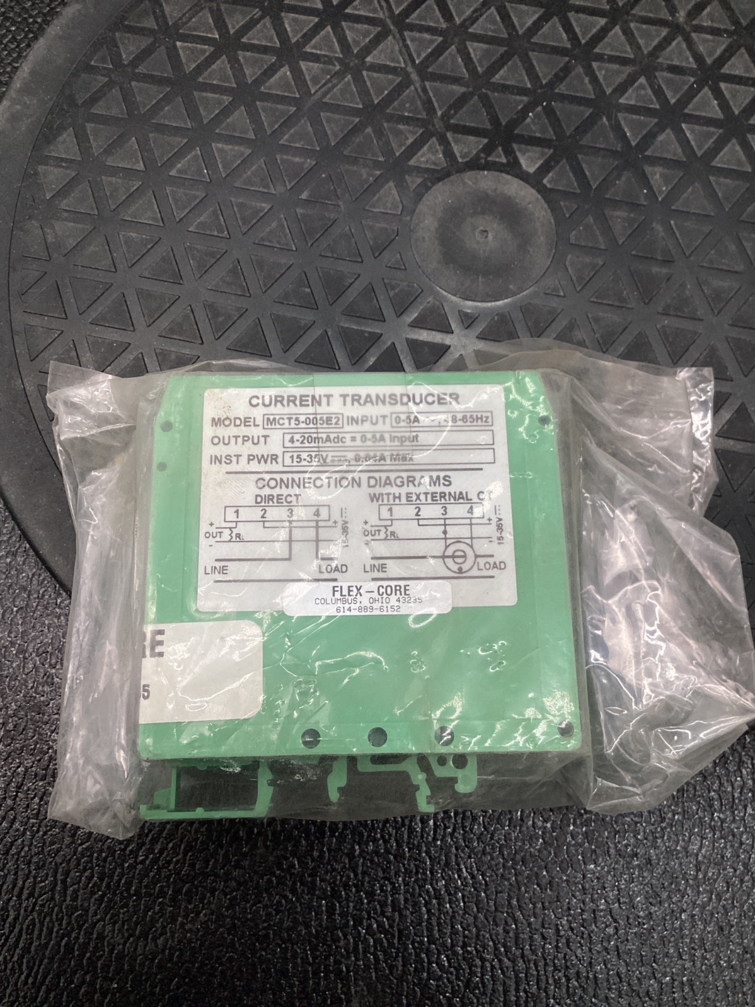 FLEX-CORE MCT5-005E2 Current Transducer 15–40VDC NEW 1