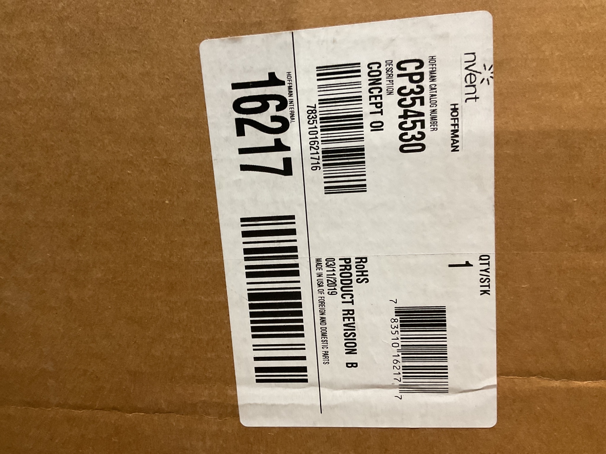 HOFFMAN CP354530 Steel Wall-Mount Enclosure 24x20x10 NEW 1