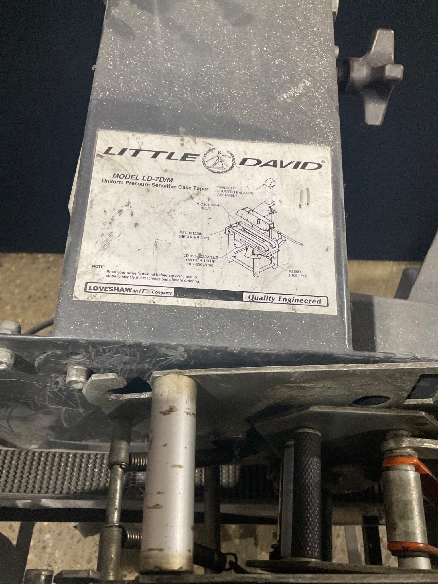 LOVESHAW LD7DM/60 LITTLE DAVID CASE SEALER USED 5