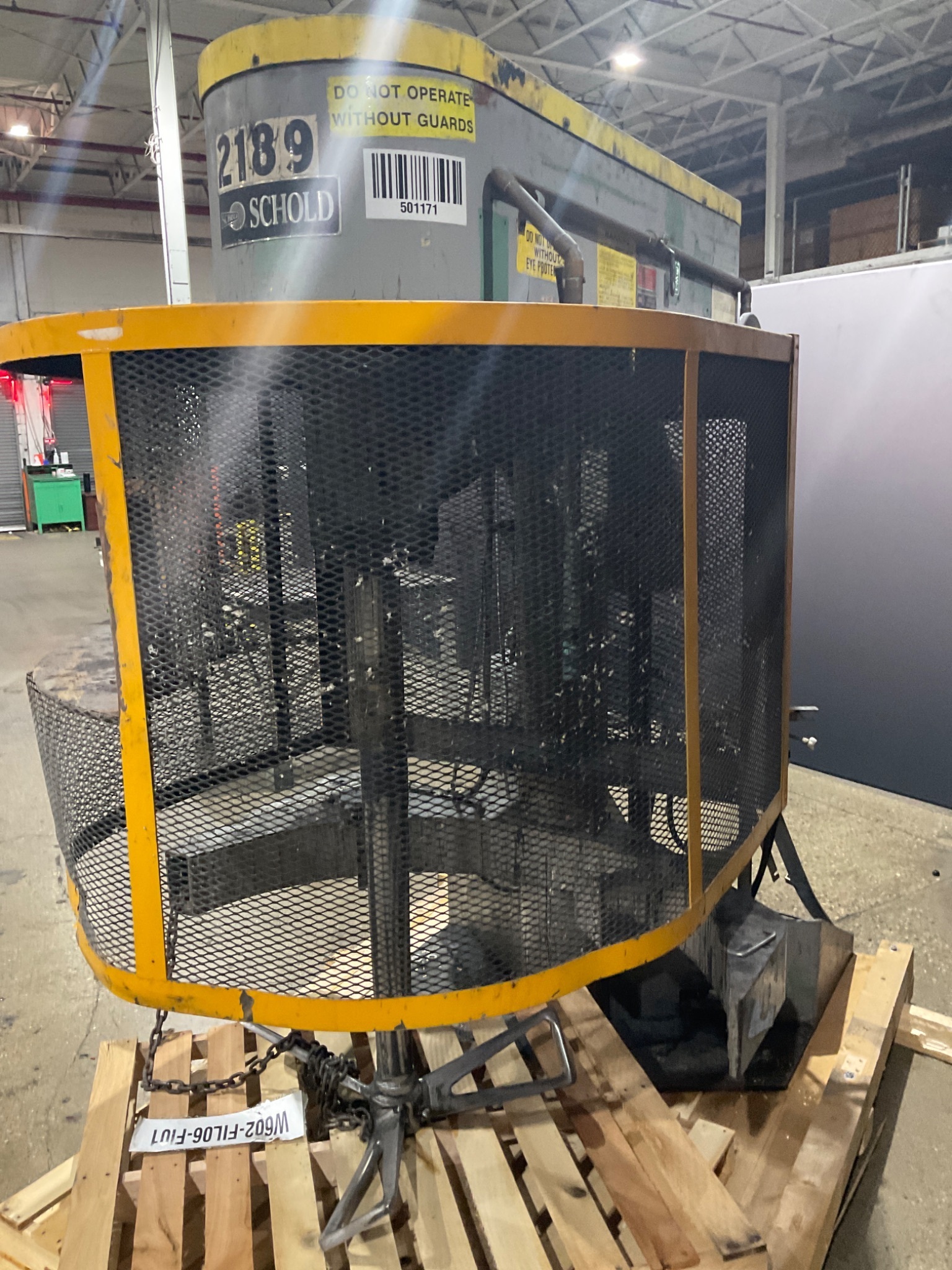 SCHOLD MACHINE CORP MODEL 7597.96 HIGH-SPEED DISPERSER USED 9