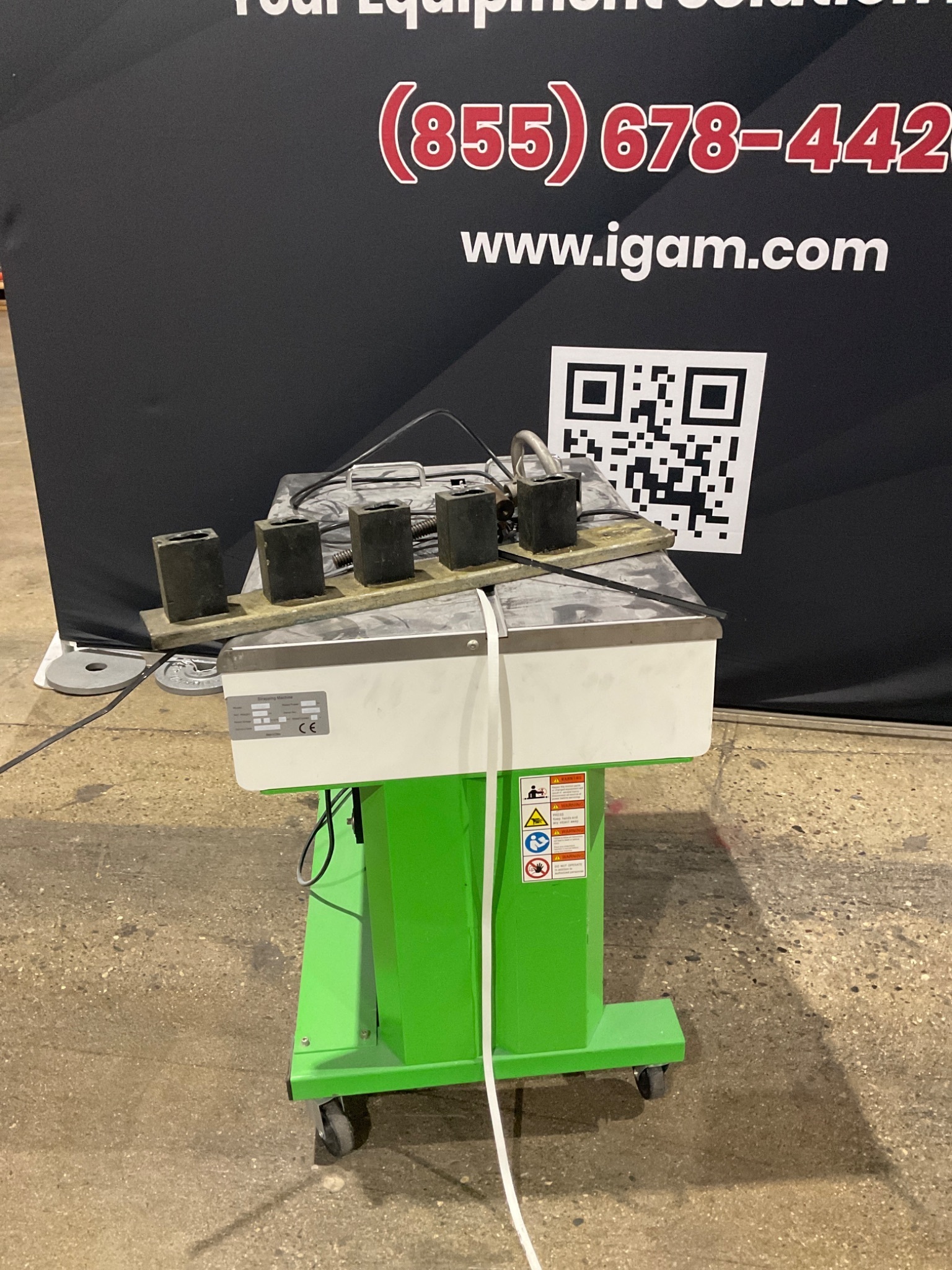 JORESTECH YS-A2H SEMI-AUTOMATIC STRAPPING MACHINE USED 0