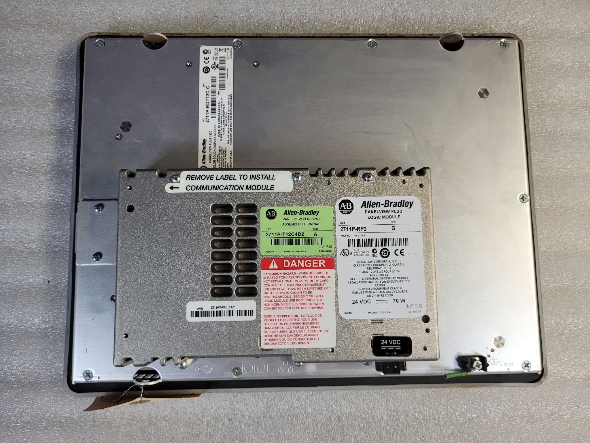ALLEN BRADLEY 2711P-RDT12C PanelView Plus 1250 USED - Tested 1