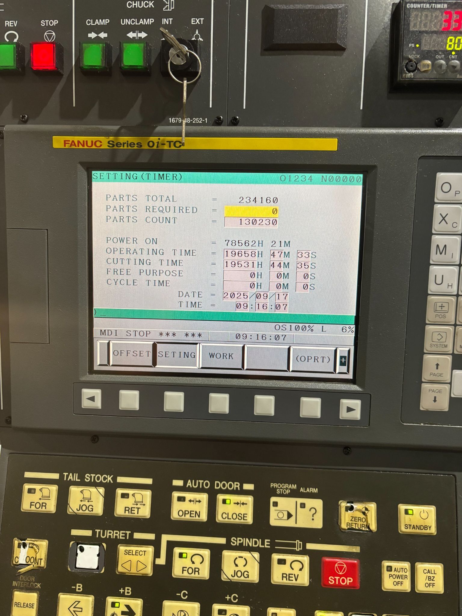 2007 HYUNDAI KIA SKT21LMS CNC Lathe USED 3