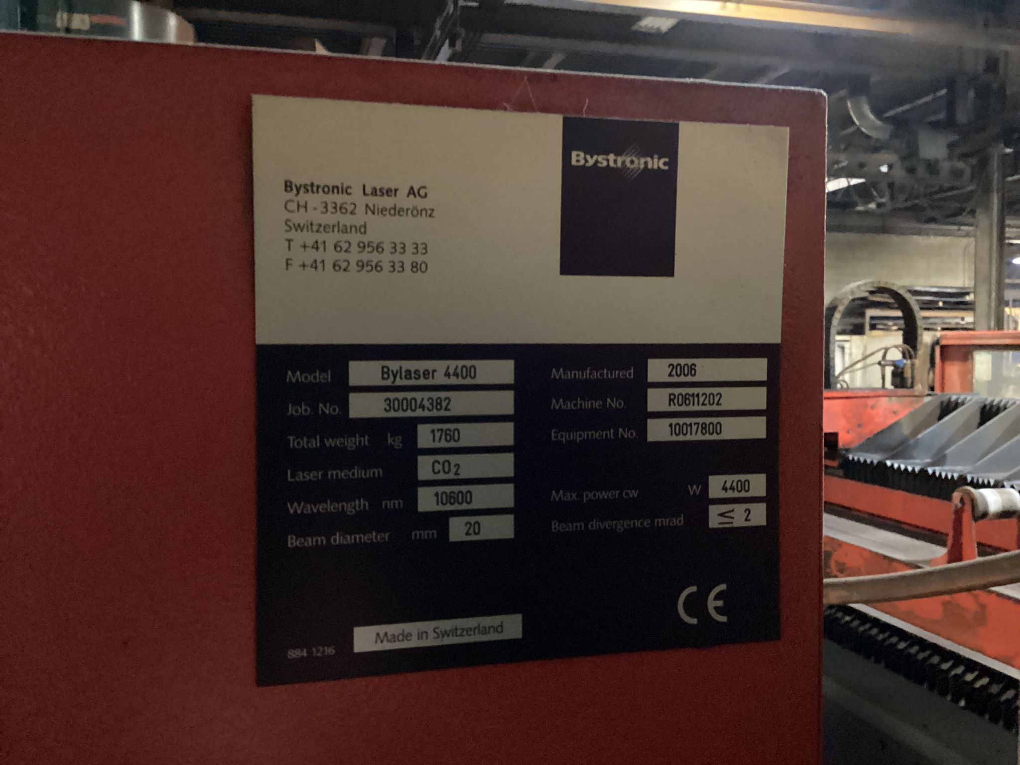 2006 Bystronic Bystar 4020 Laser System 6'x12' *Pre-Removal Pricing* 3