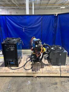 FANUC ARCMATE ROBOT 100ID/10L W/ R30IB PLUS AND MILLER AUTO CONTINUUM 500 USED