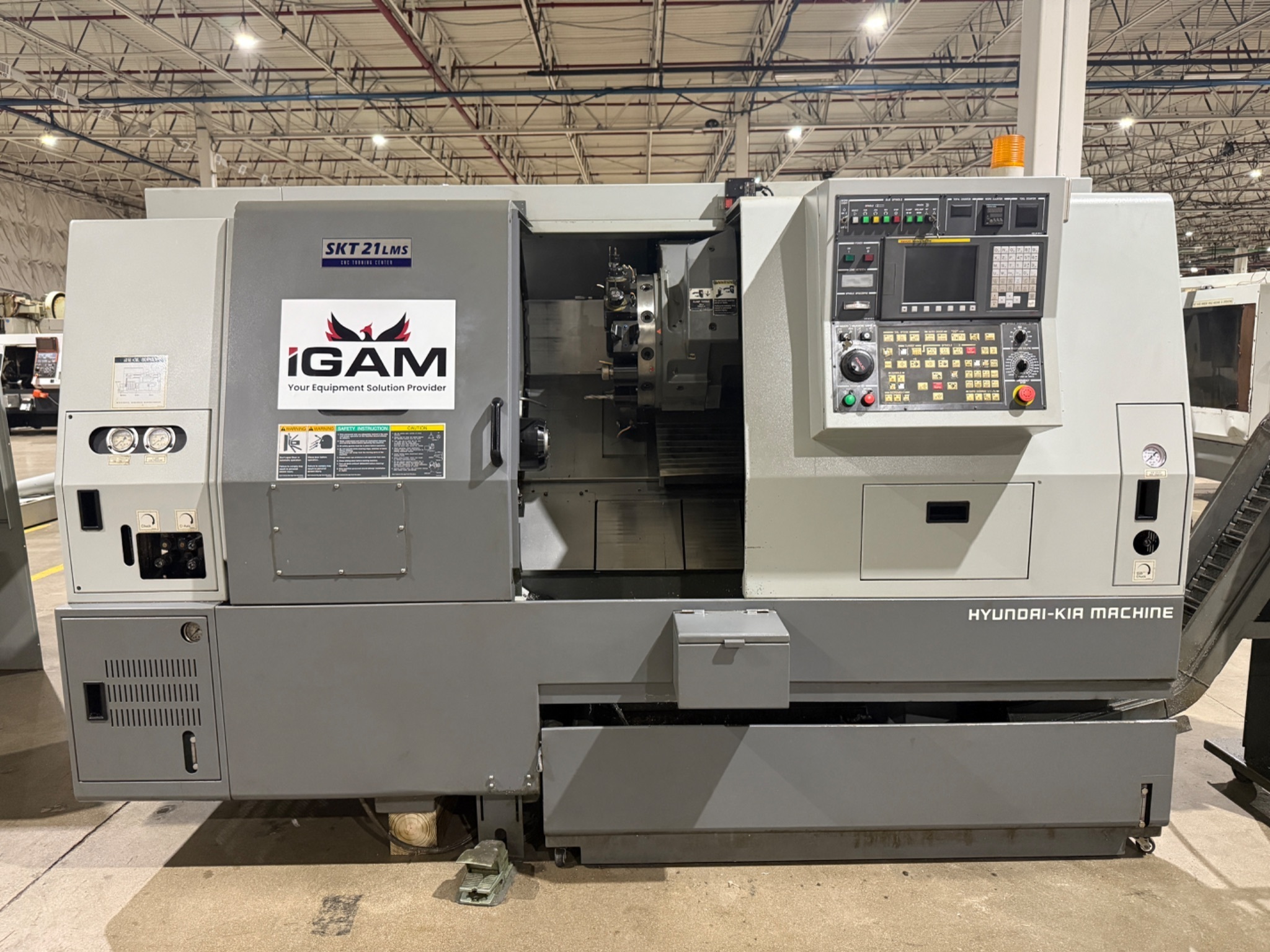 2007 HYUNDAI KIA SKT21LMS CNC Lathe USED 0