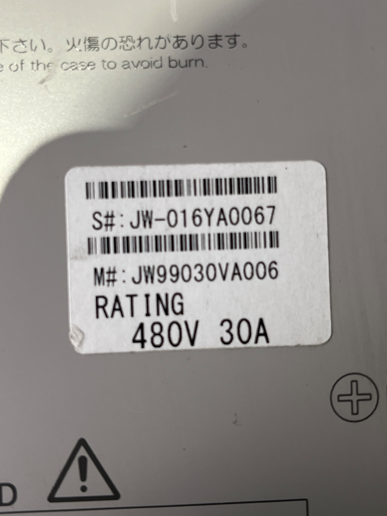 CHINO JW99030VA006 Three-Phase Thyristor Regulator USED 5
