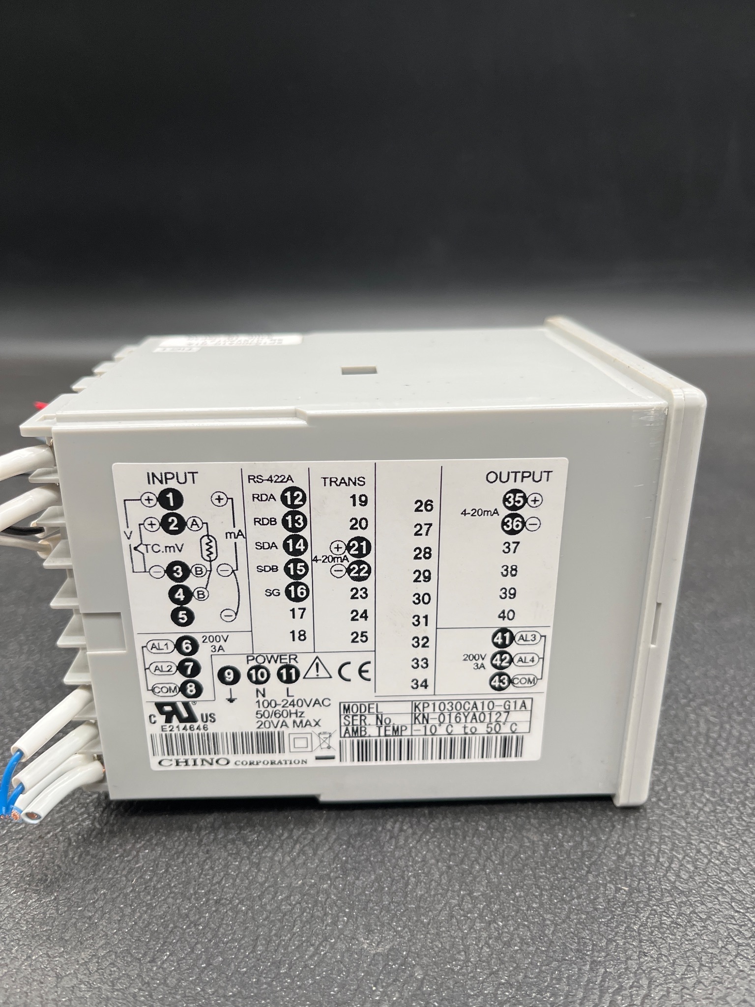 CHINO KP1030CA10-G1A Temperature Controller USED 3