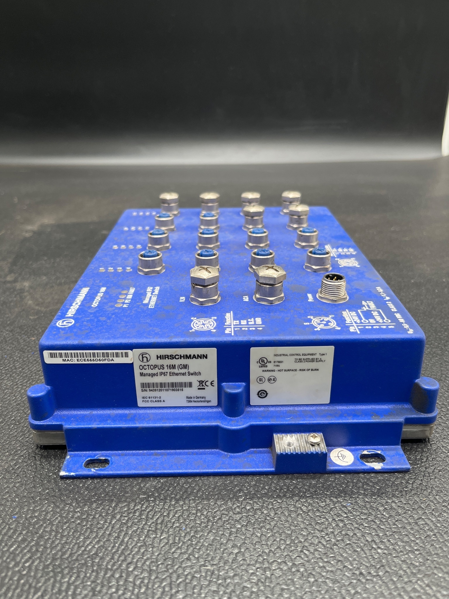 HIRSCHMANN OCTOPUS 16M (GM) Managed Ethernet Switch USED 3