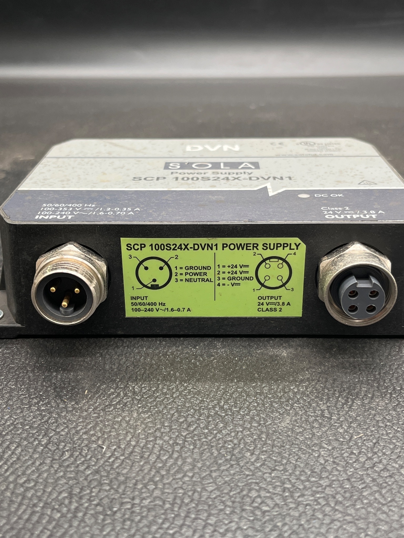 SOLA SCP100S24X-DVN1 Power Supply USED 1