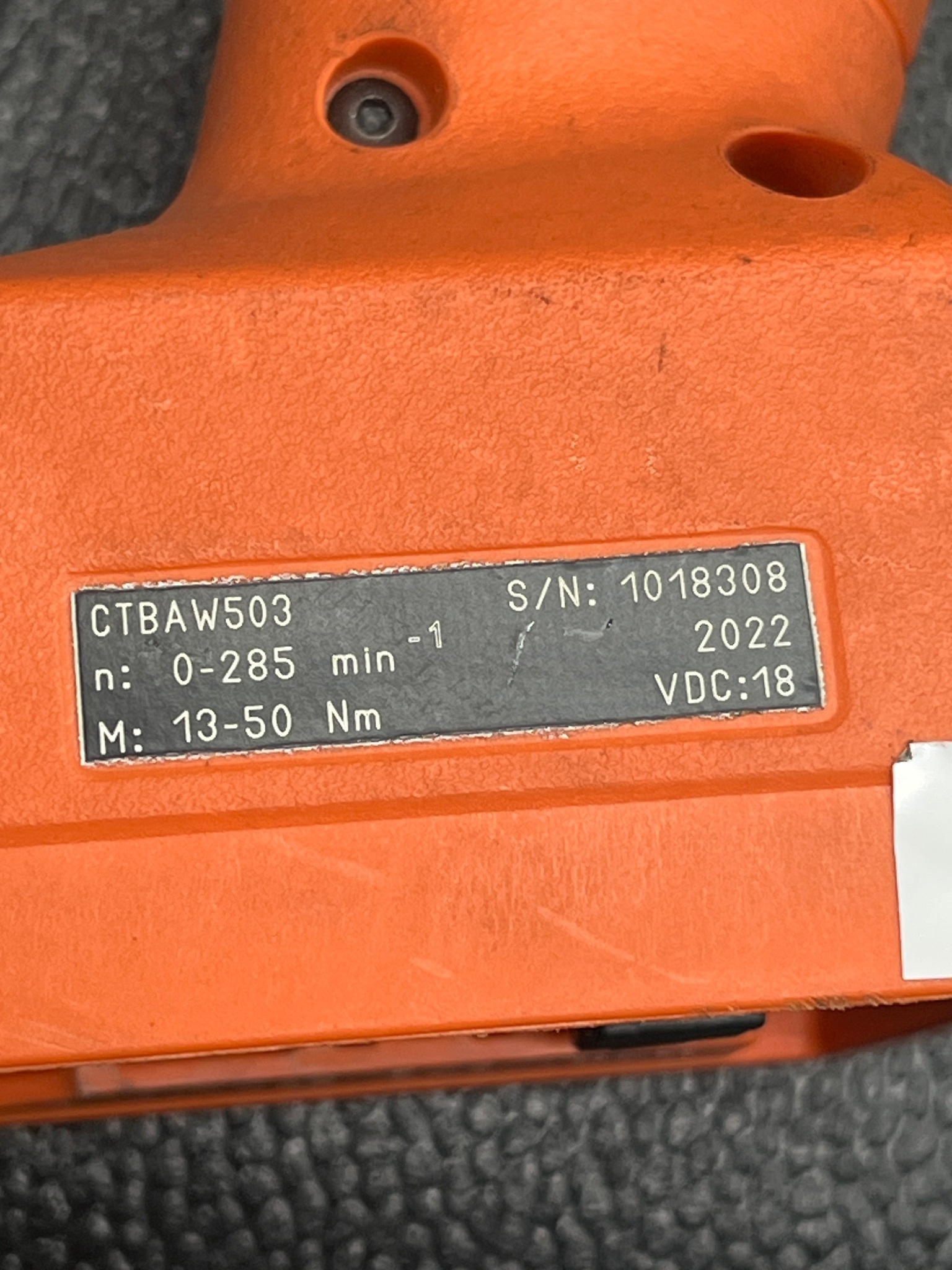 CLECO CTBAW503 PNEUMATIC TORQUE WRENCH 3/8 SQUARE DRIVE USED 1