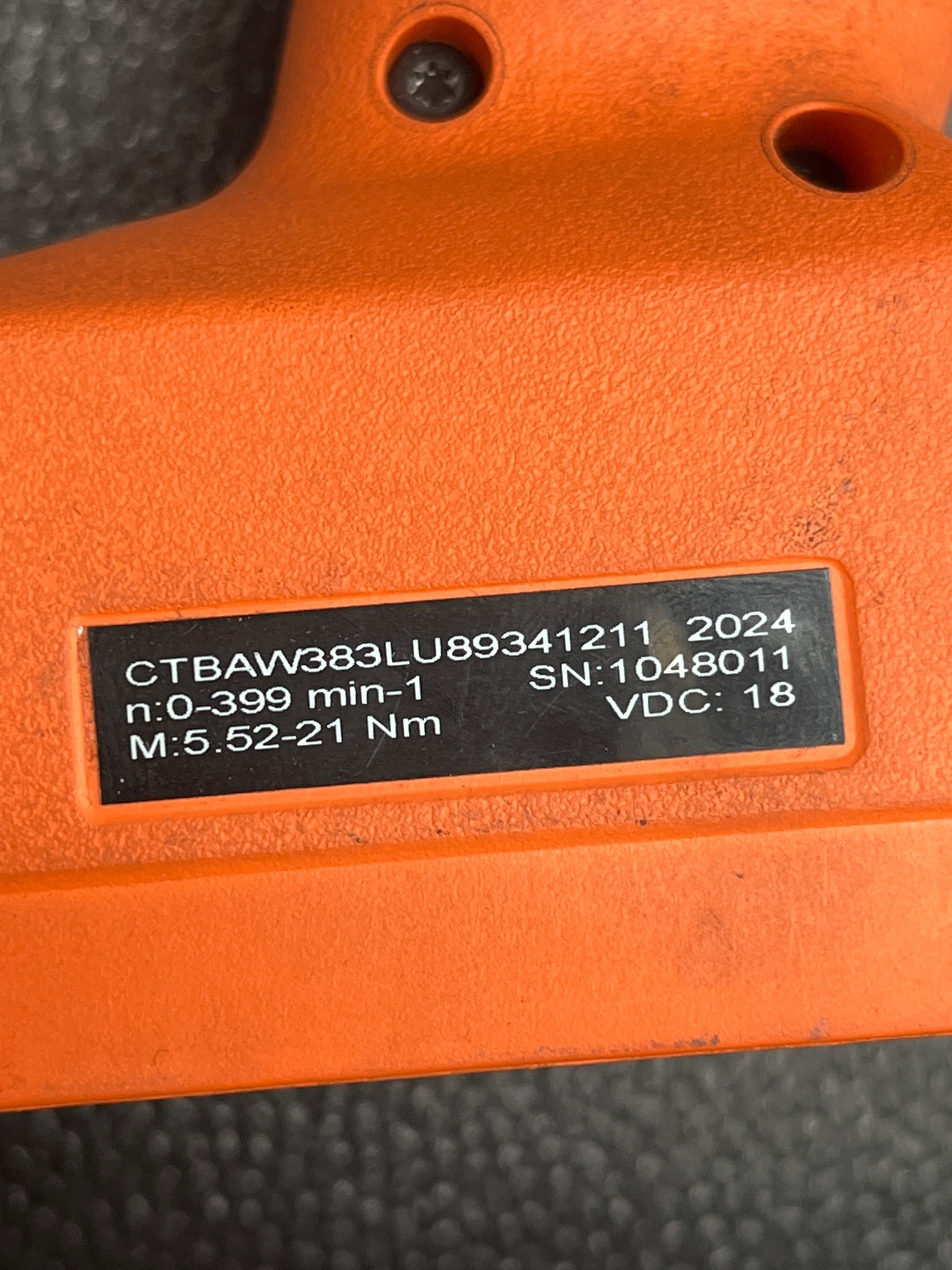CLECO CTBAW383 CORDLESS ELECTRONIC TORQUE WRENCH 5.52–21 NM USED 4