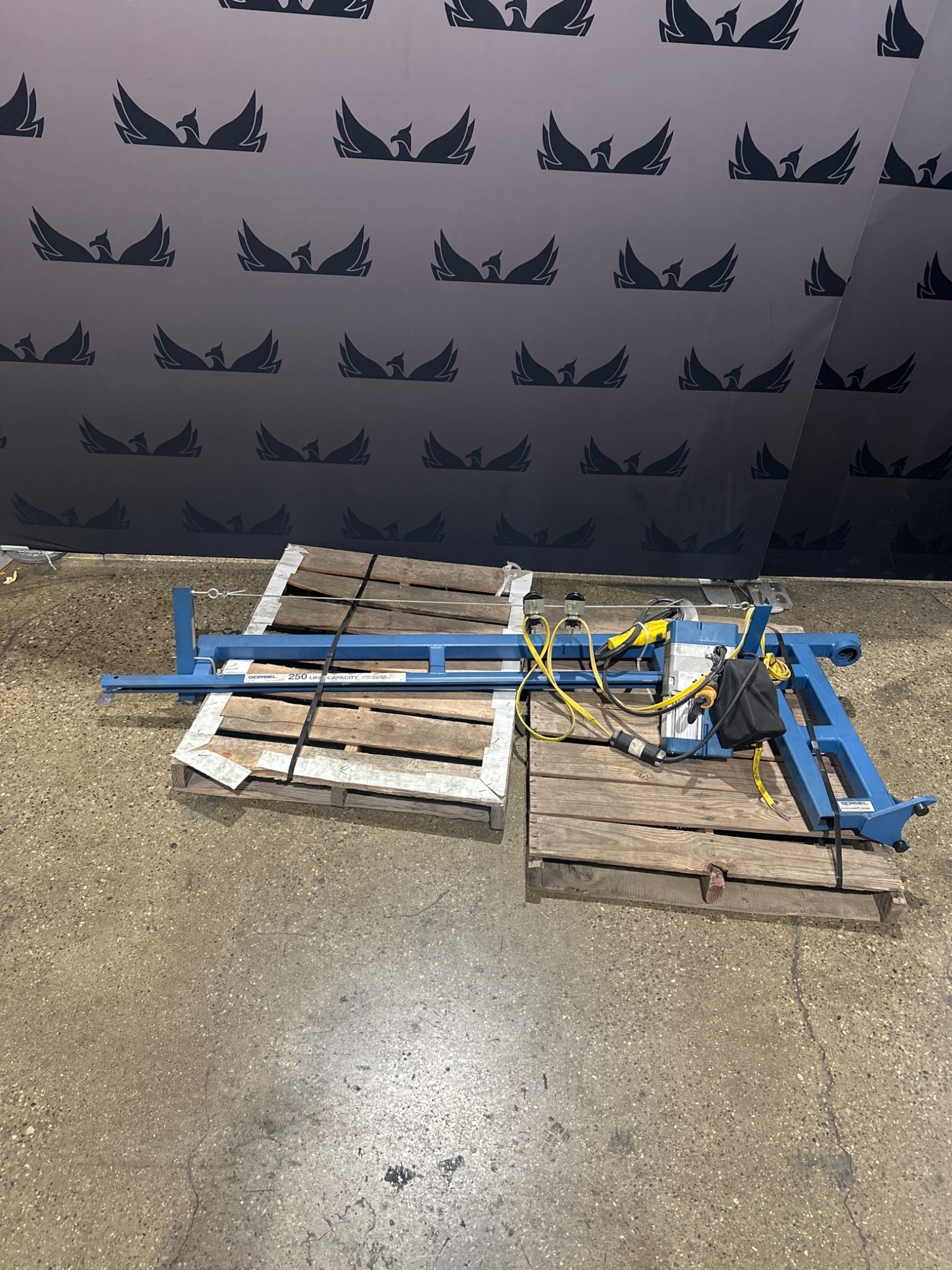 GORBEL SS-99003 JIB CRANE 250 LB CAPACITY USED 0