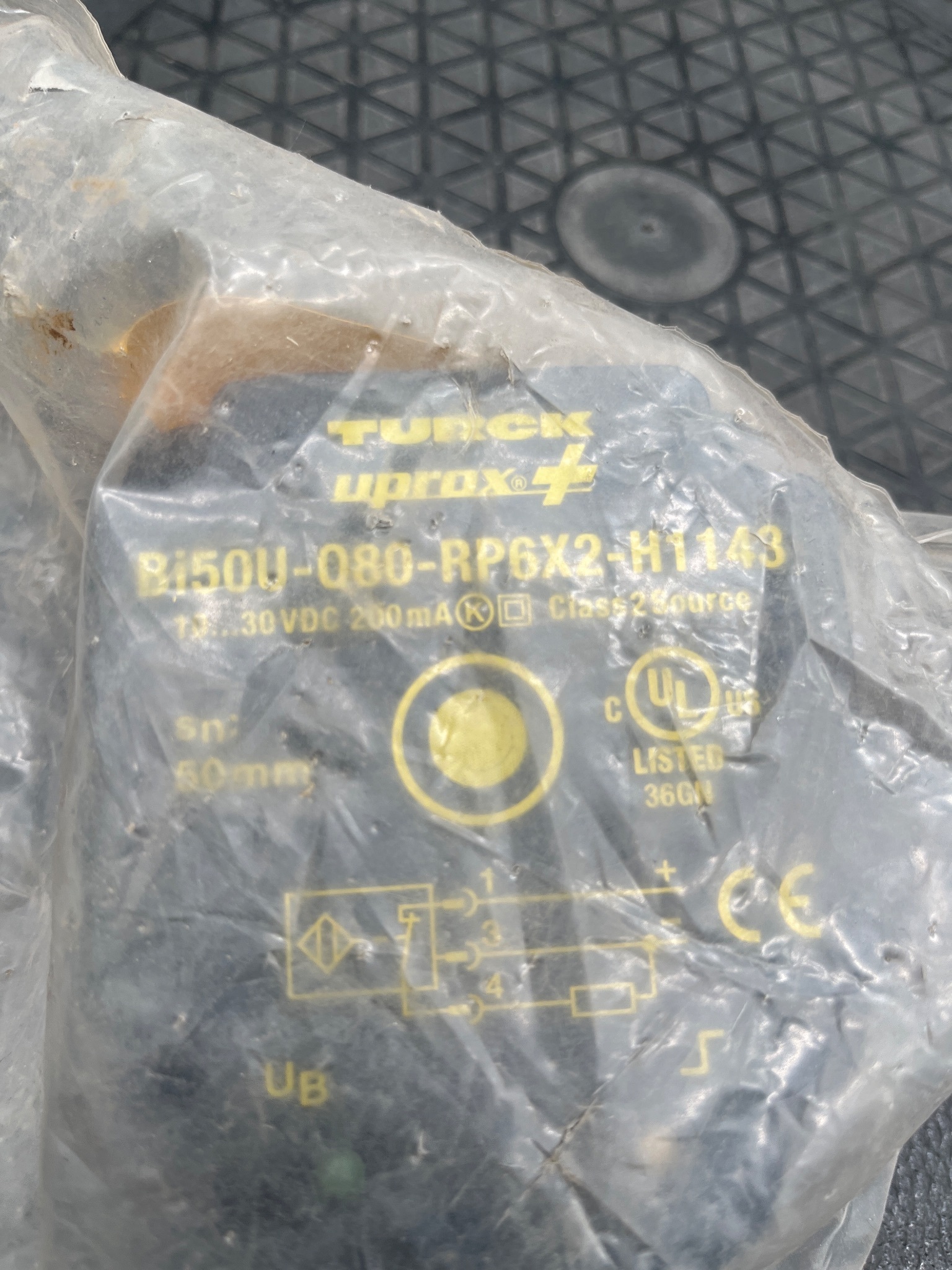 TURCK 1608941 Bi50U-Q80-RP6X2-H1143 Inductive Proximity Sensor NEW 3