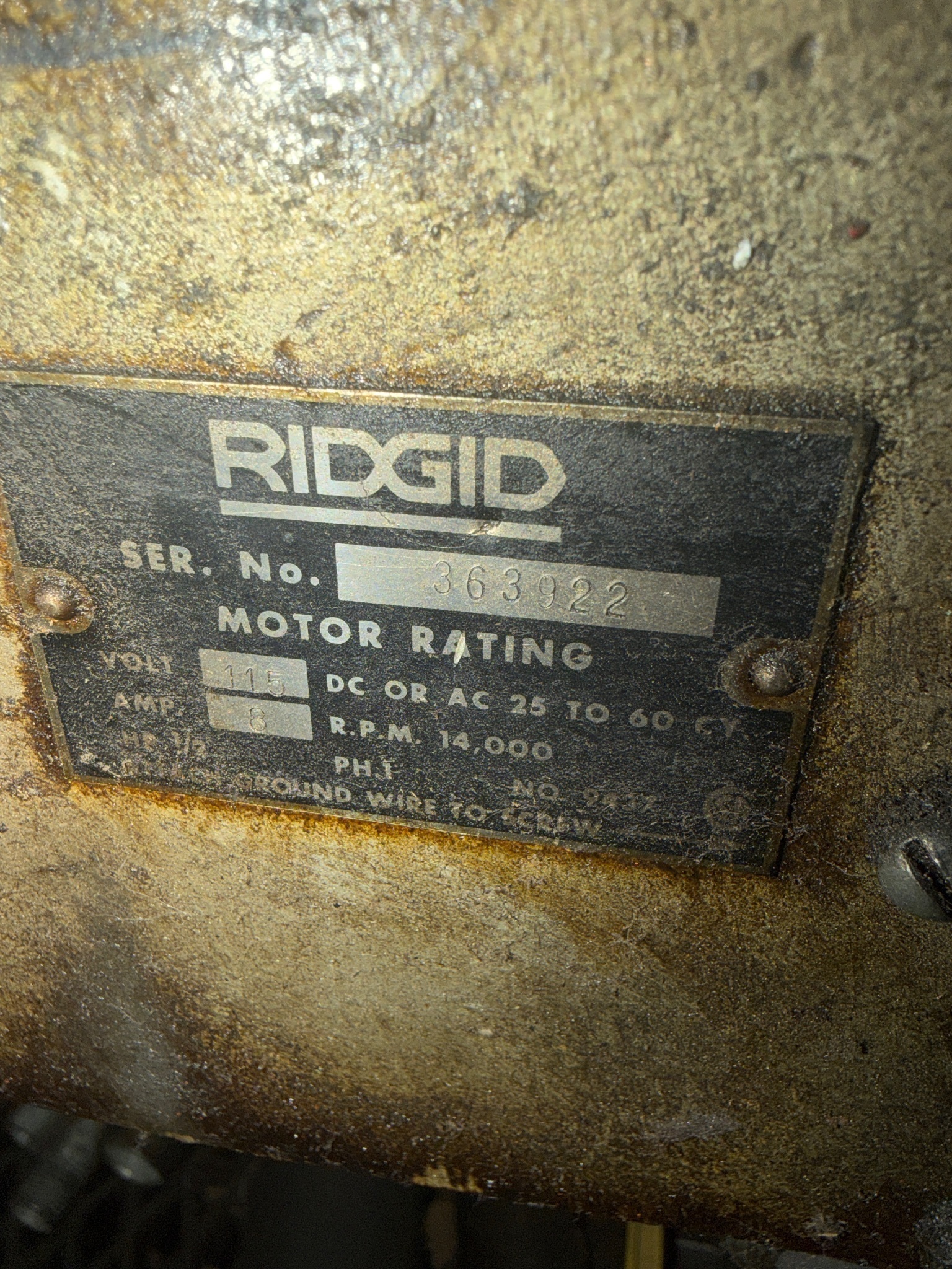 RIDGID 535 Pipe Threader USED 4