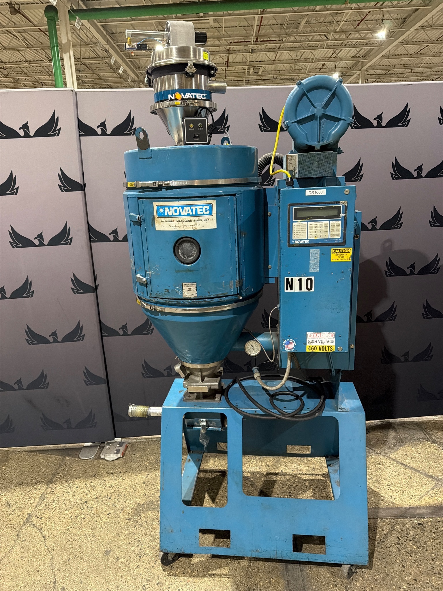 NOVATEC MDM-50 Desiccant Dryer w/ 200lb Hopper USED 0