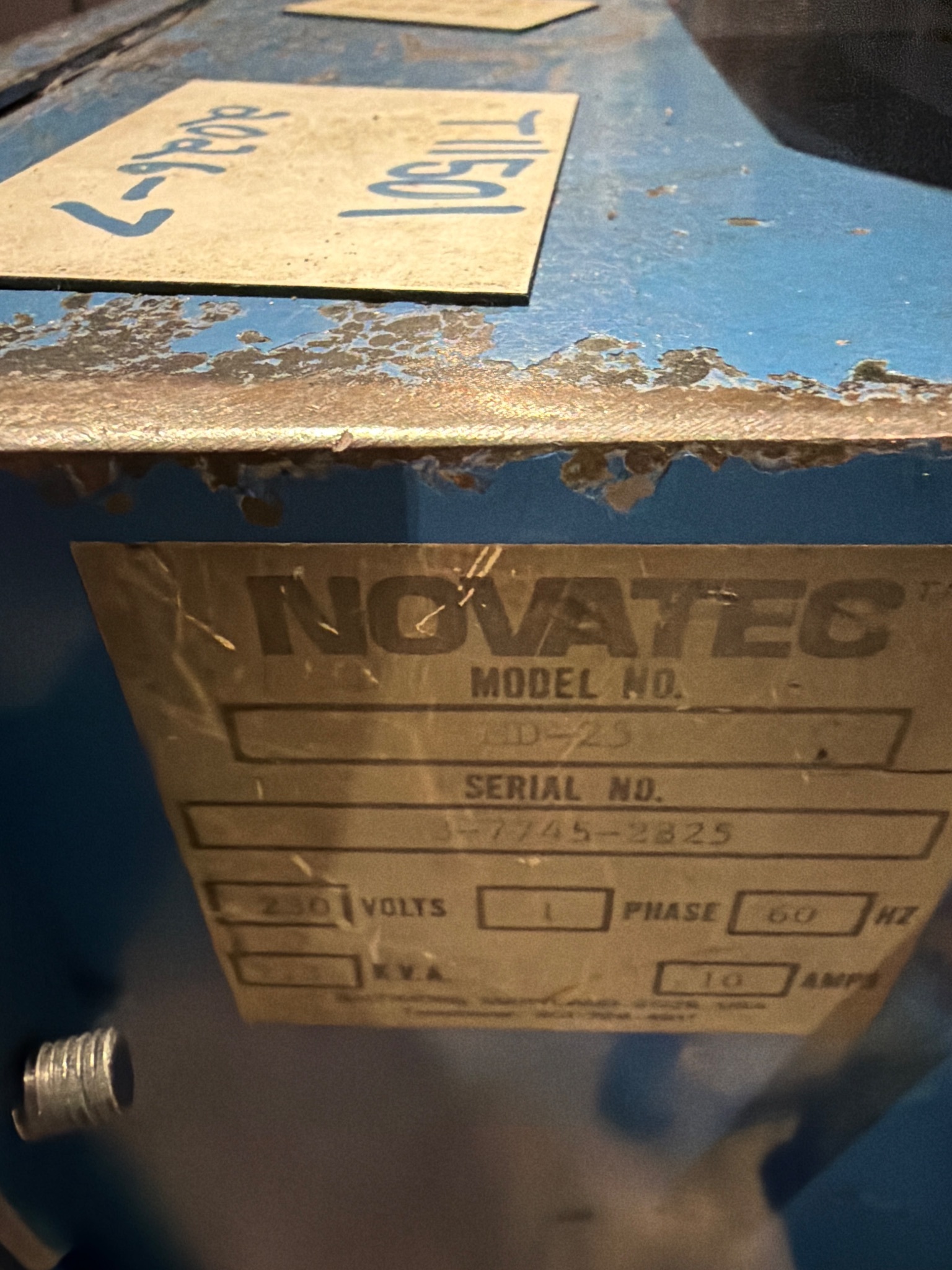 NOVATEC MD-25 Desiccant Dryer w/ 100lb Hopper USED 1
