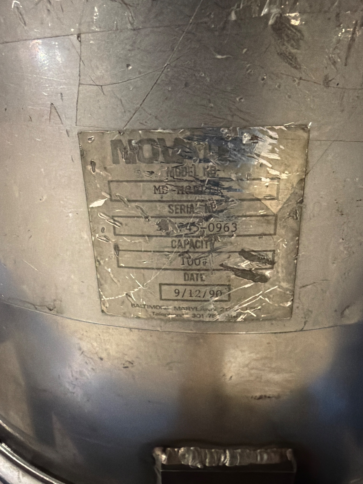 NOVATEC MD-25 Desiccant Dryer w/ 100lb Hopper USED 6