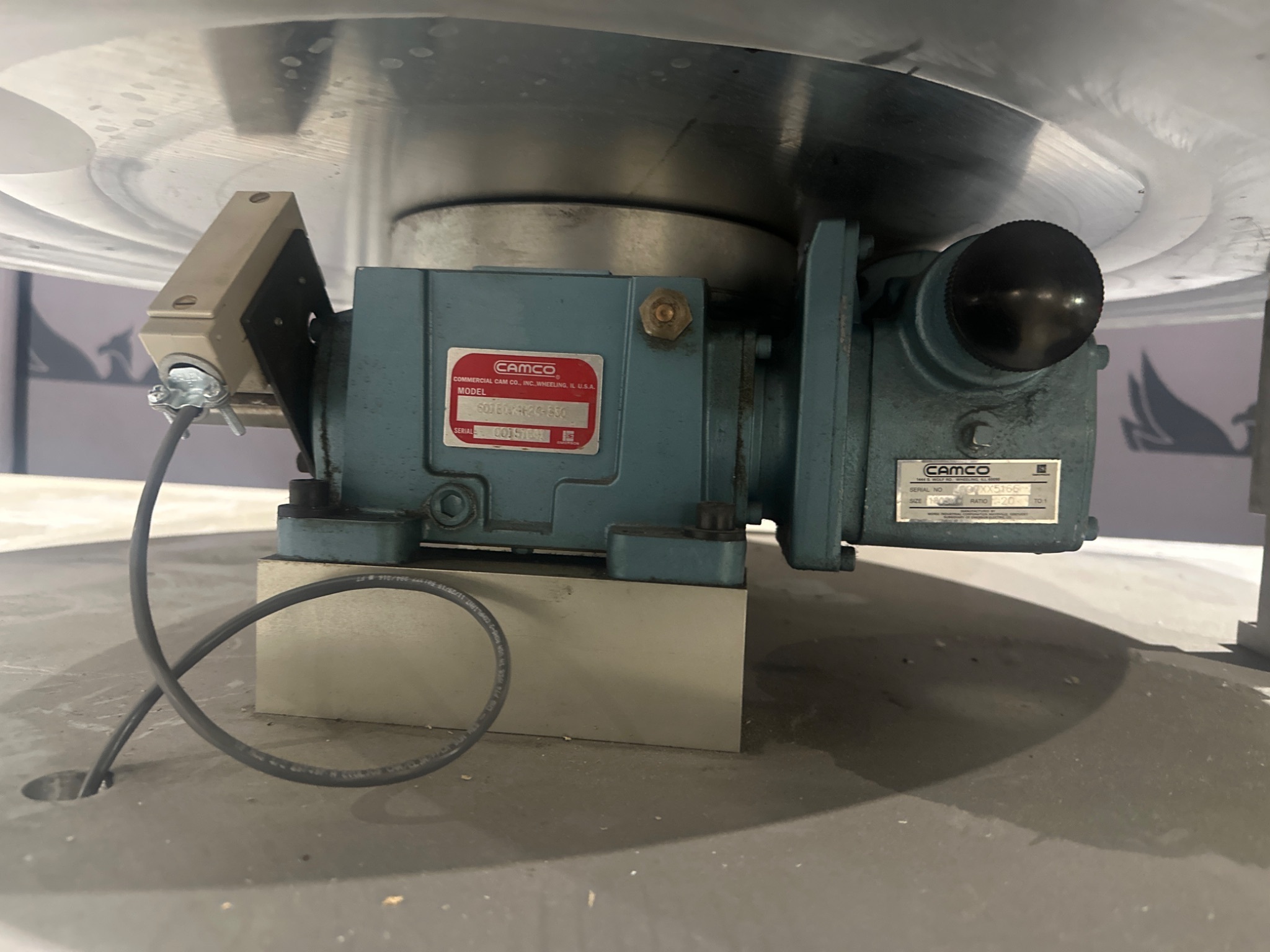 UNITED SILICONE CAMCO 601RDM4H24-330 Rotary Table USED 6