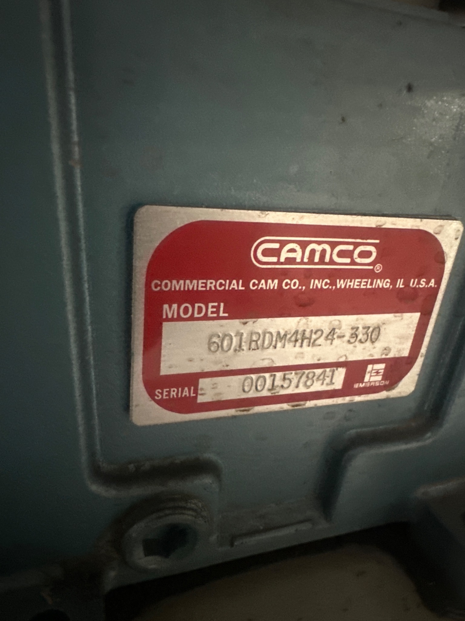 UNITED SILICONE CAMCO 601RDM4H24-330 Rotary Table USED 7