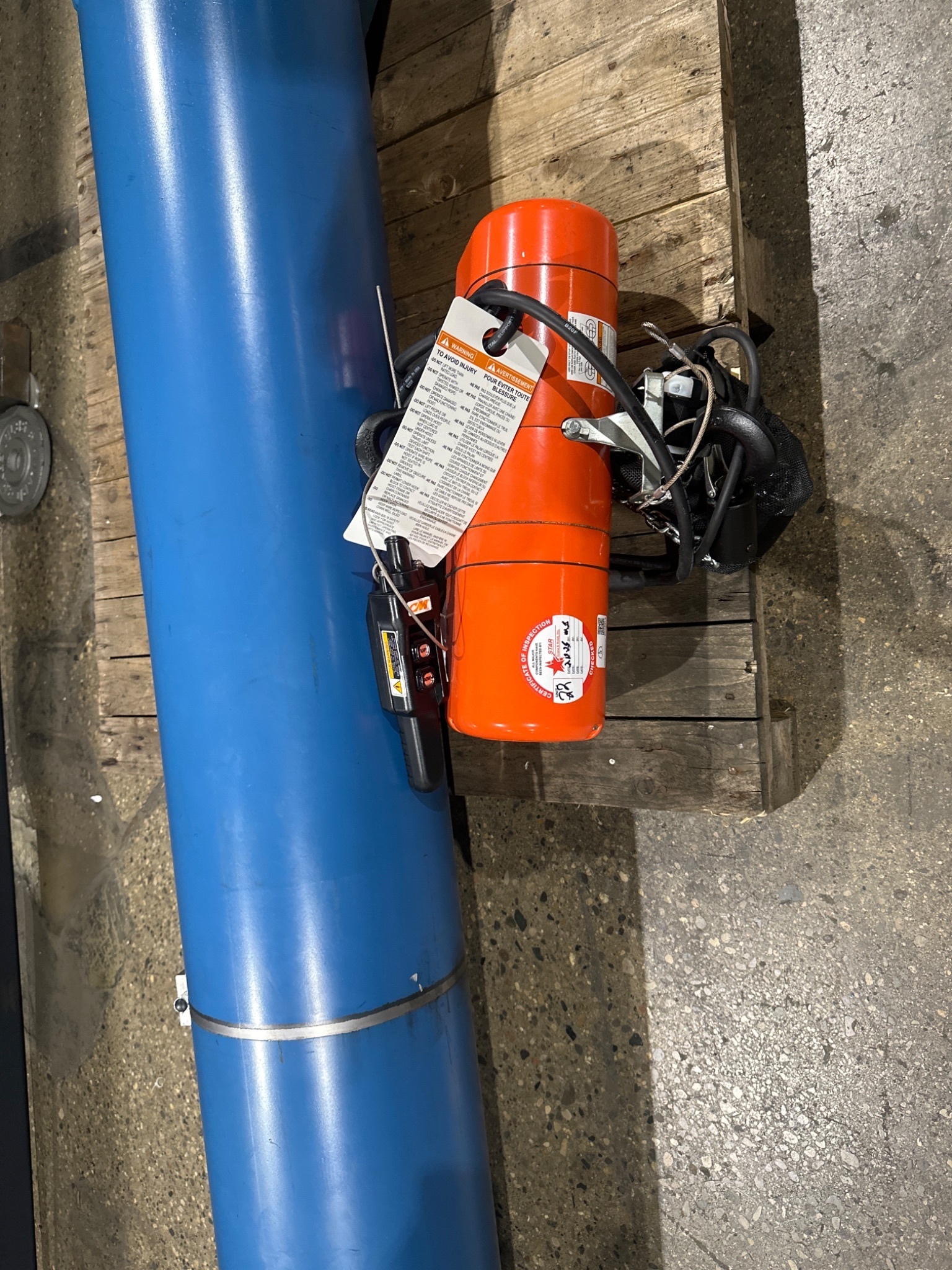 GORBEL SS-99041 JIB CRANE 500 1/2 TON USED 5