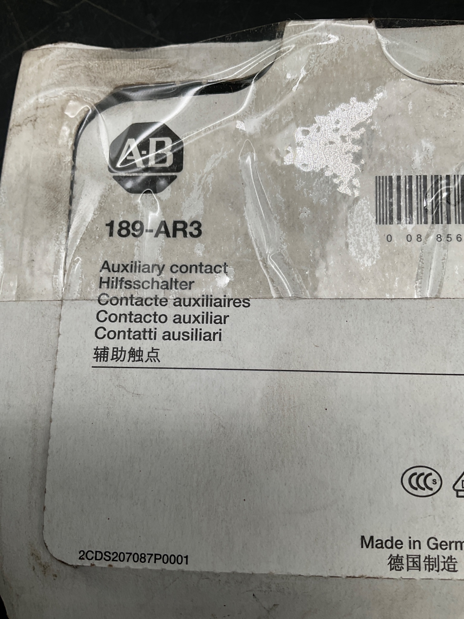 ALLEN BRADLEY 189-AR3 Auxiliary Contact NEW 2