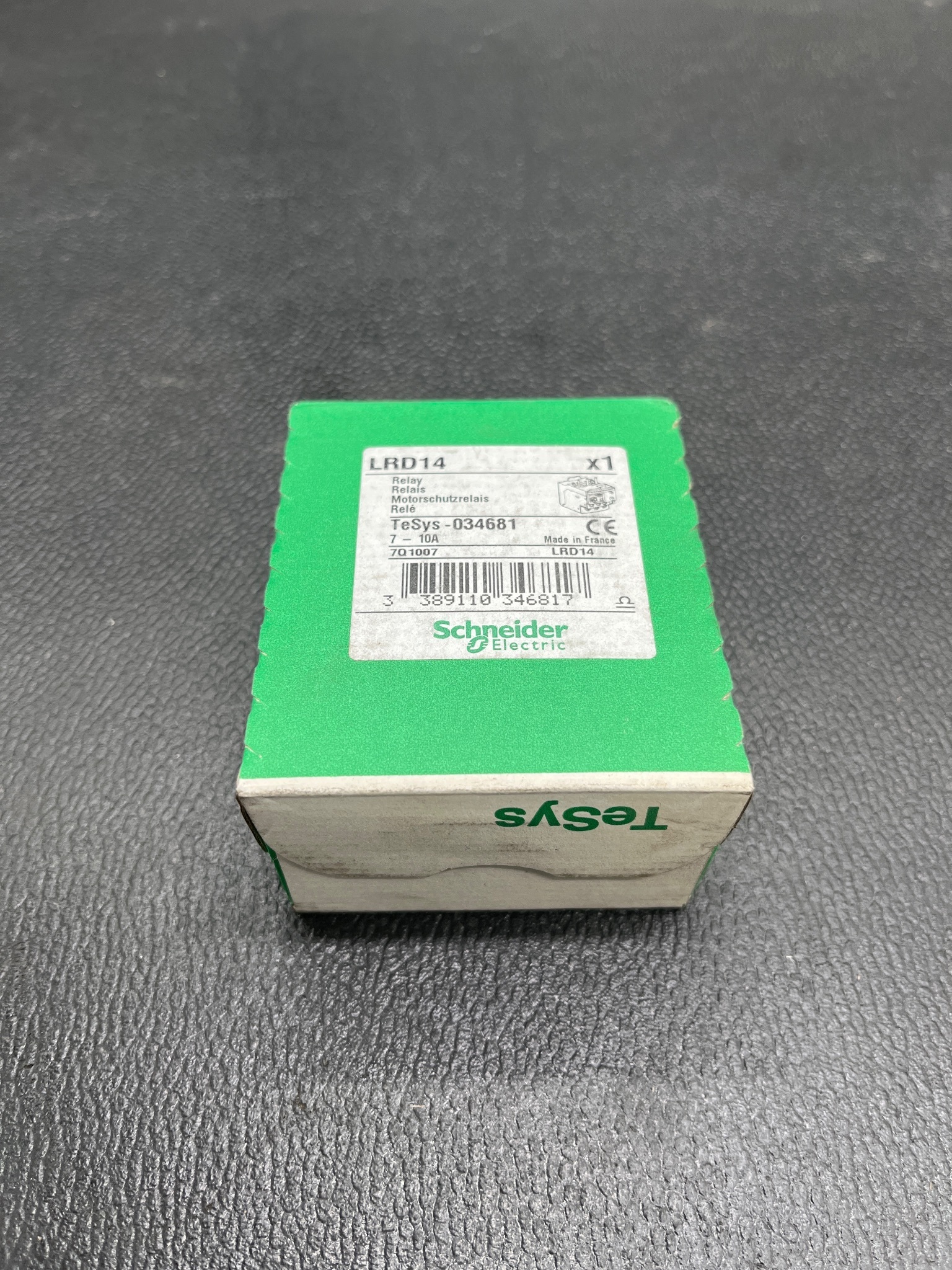 SCHNEIDER ELECTRIC LRD14 MOTOR OVERLOAD RELAY 7–10A USED 0